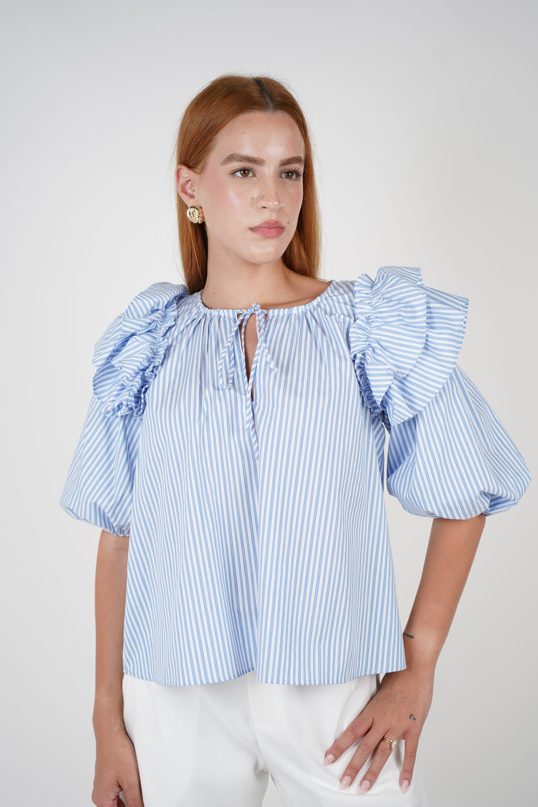 Aureva Ruffle Blouse