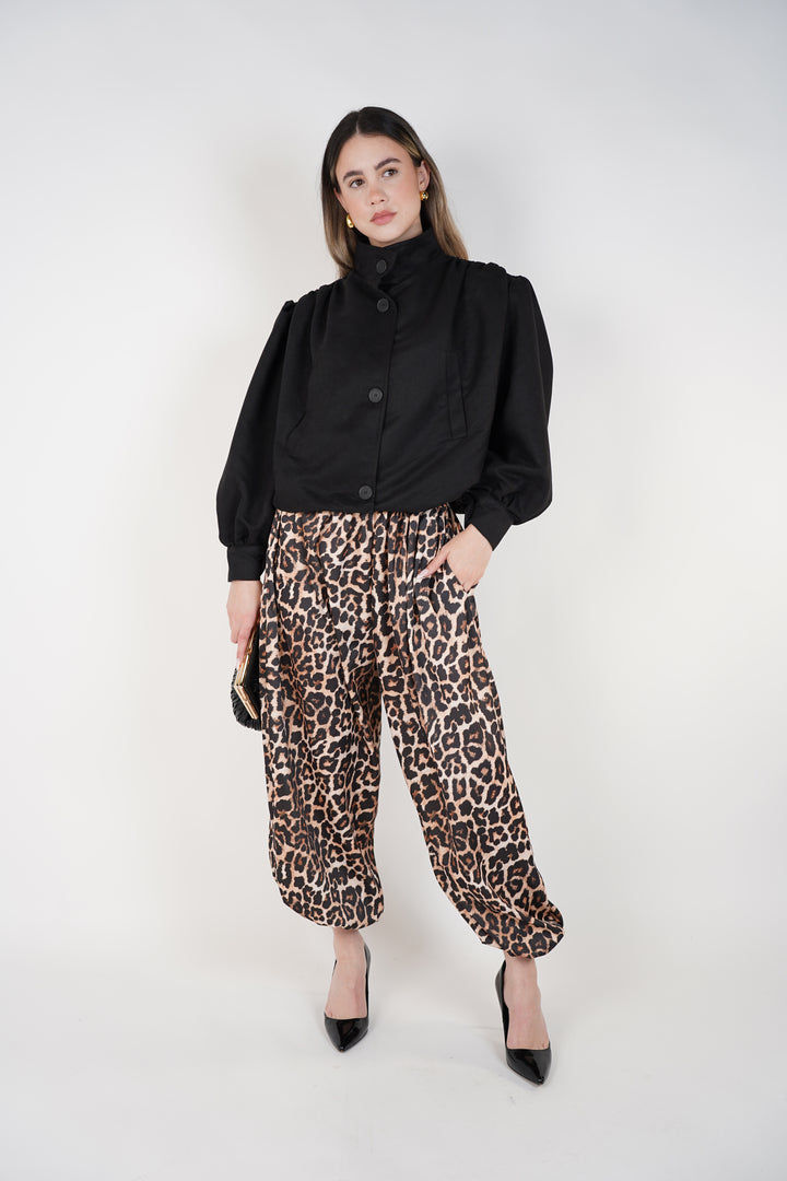 Hynel Wild Leopard Aladin Joggers – Bold, Fierce, and Effortlessly Luxe