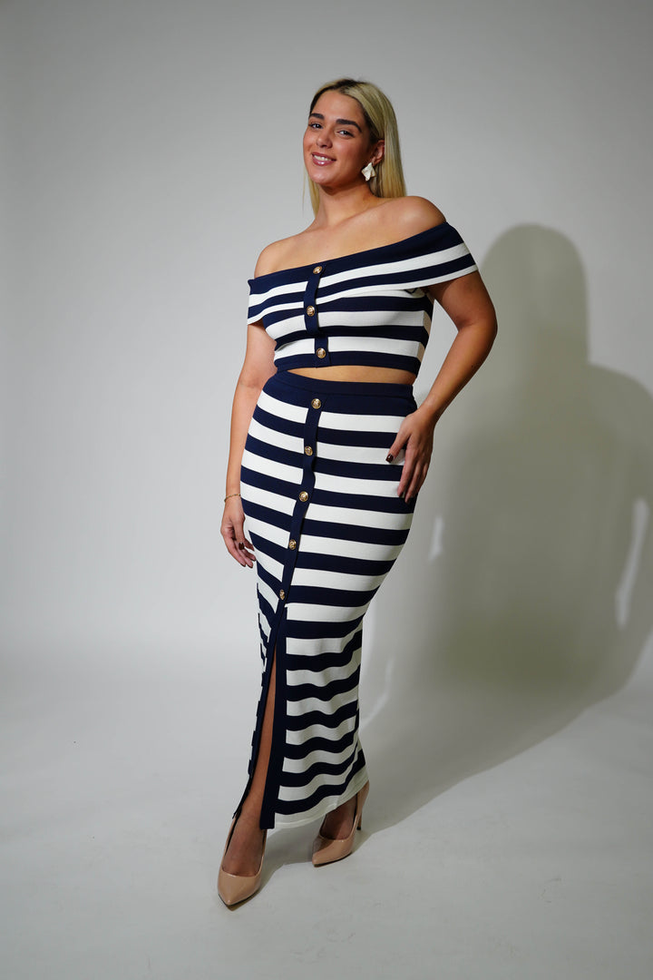 Navi Skirt Set - Carema Boutique