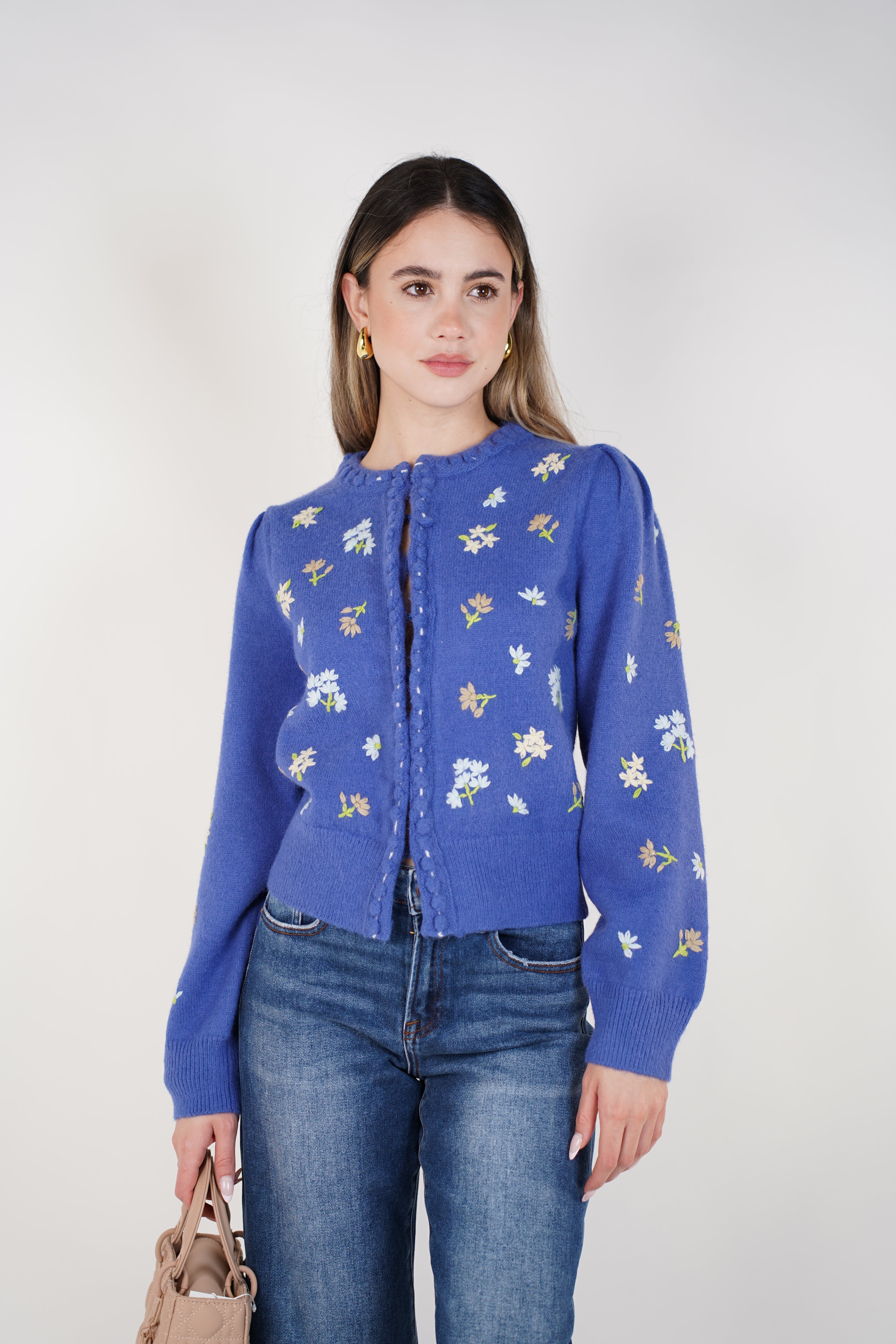 Sylin Floral Sweater – Cozy Charm with a Touch of Whimsy