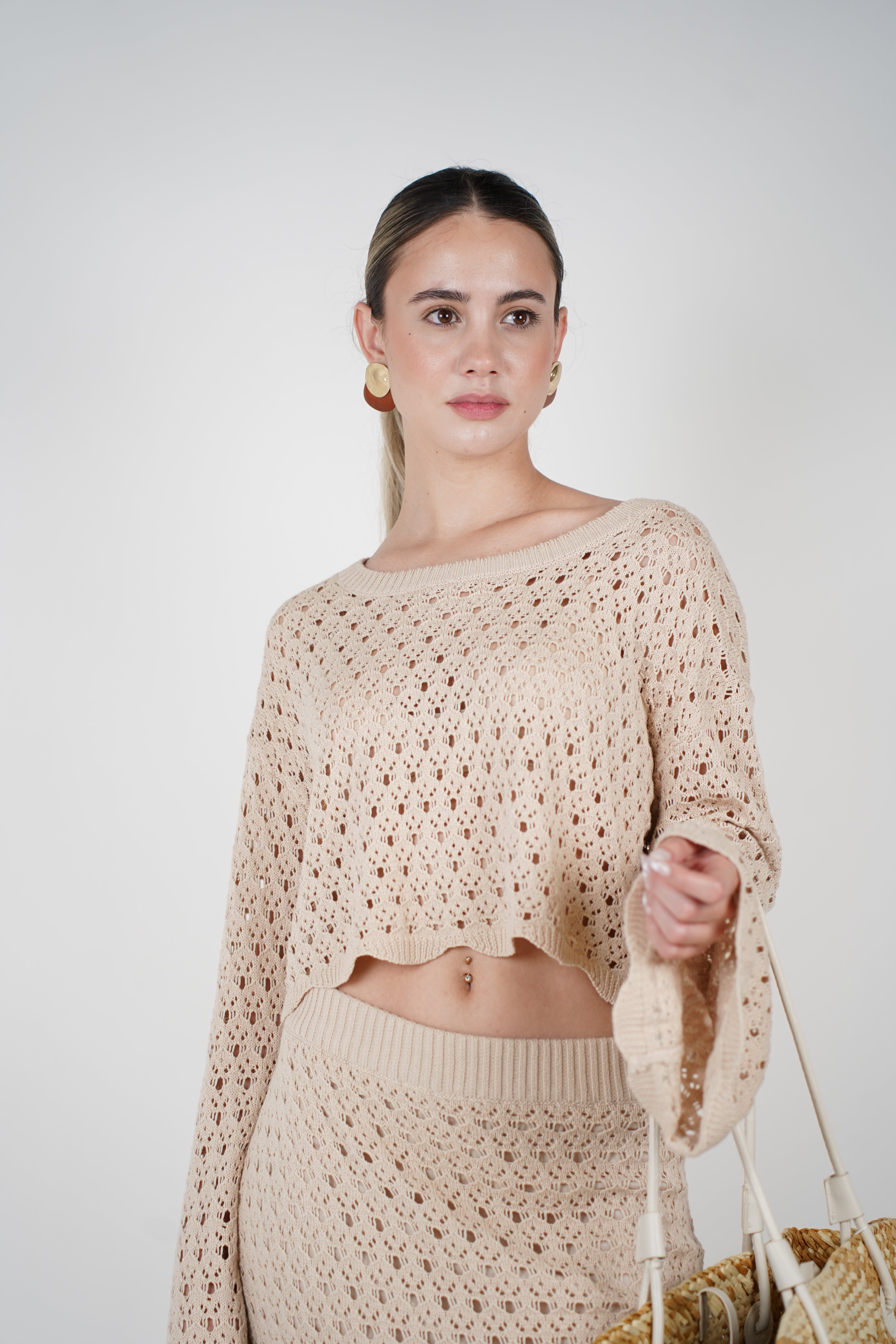 Bellana Crochet Set – Natural Knit Chic