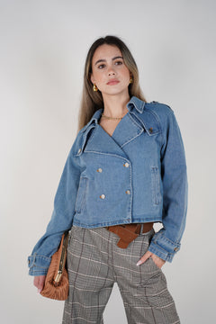 Chaqueta Corta de Mezclilla Flay – Mezclilla Clásica, Toque Moderno