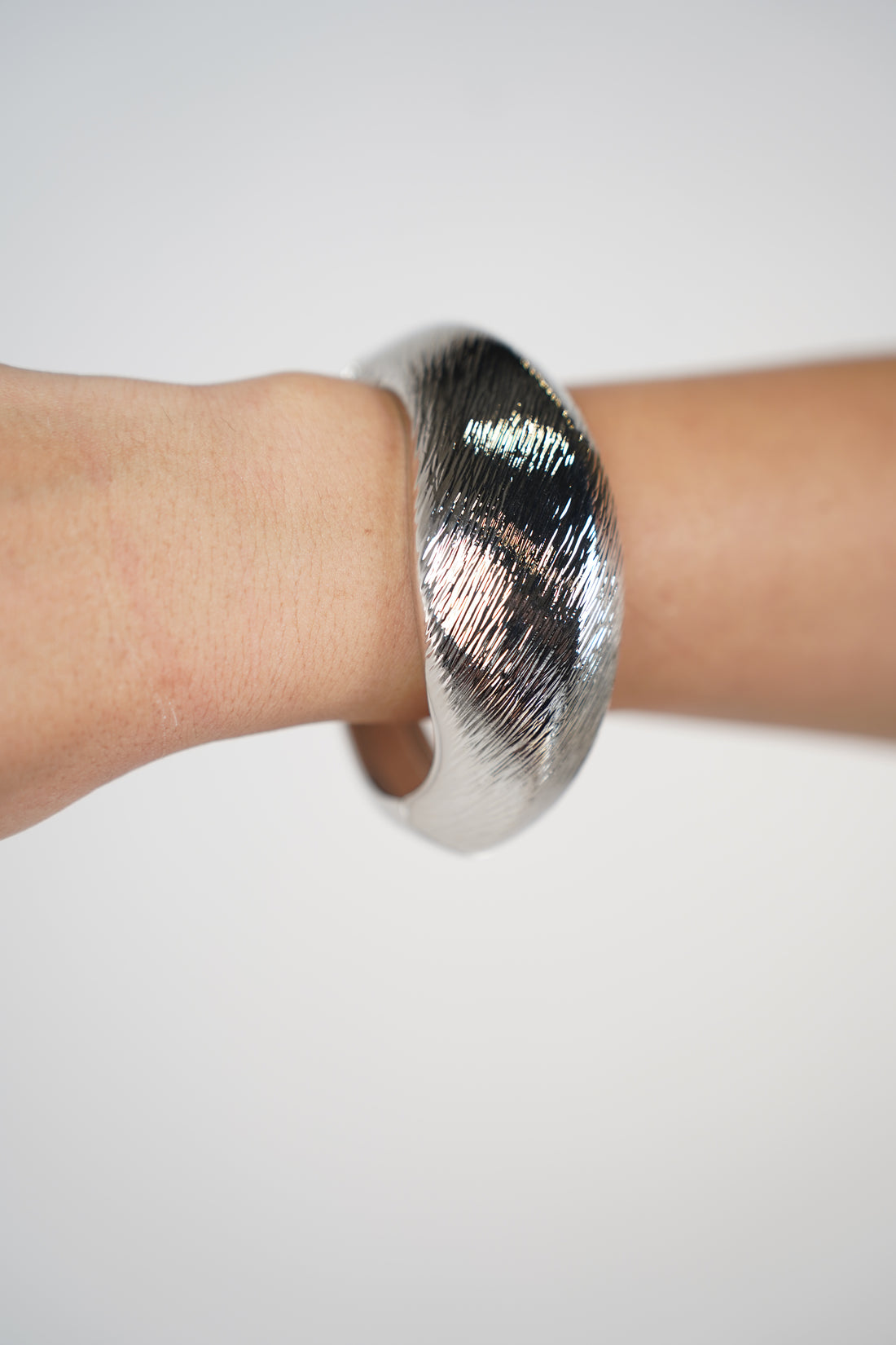 Korae Textured Oval Bracelet Cuff