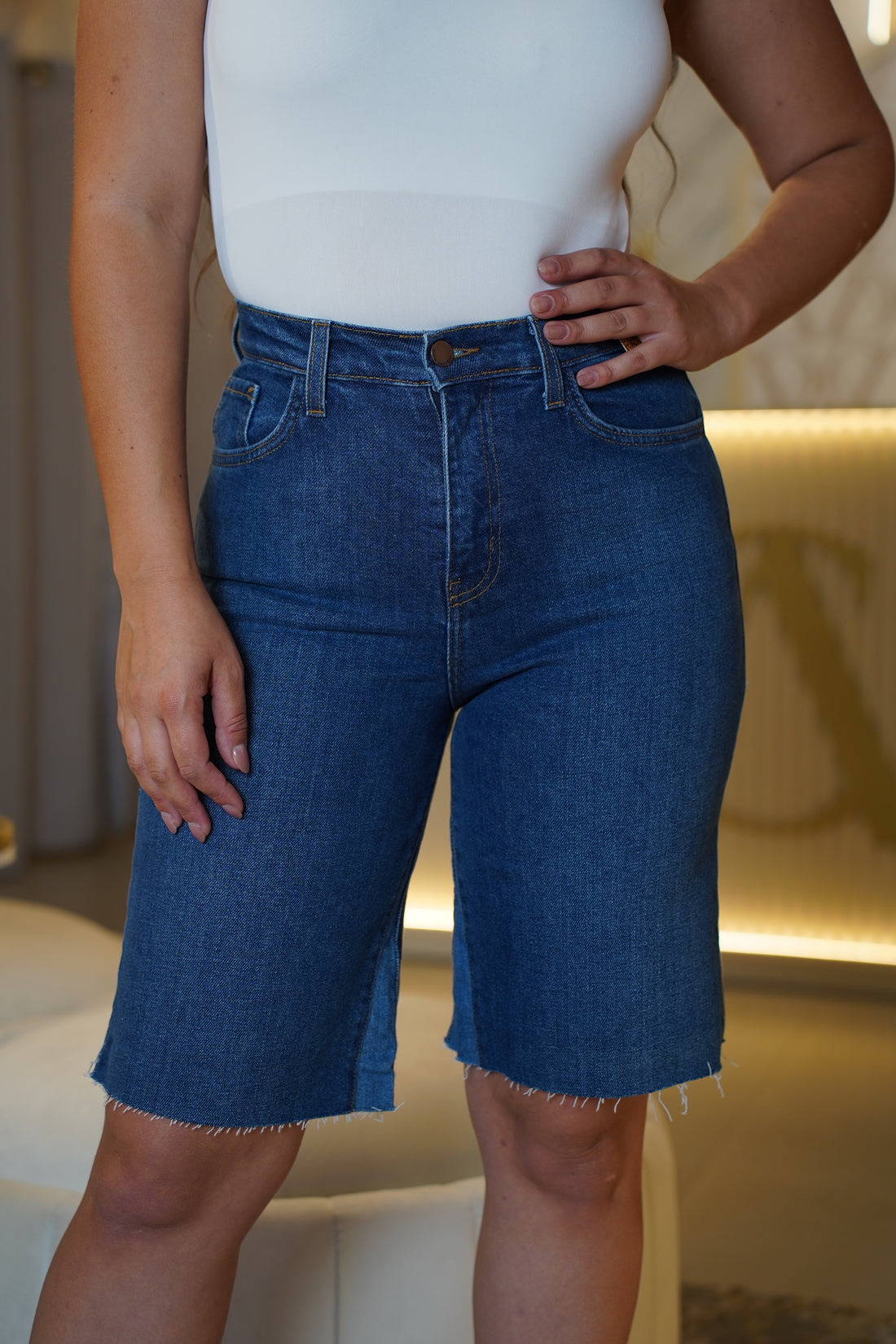 Isabella Shorts – Classic Denim with a Chic Edge
