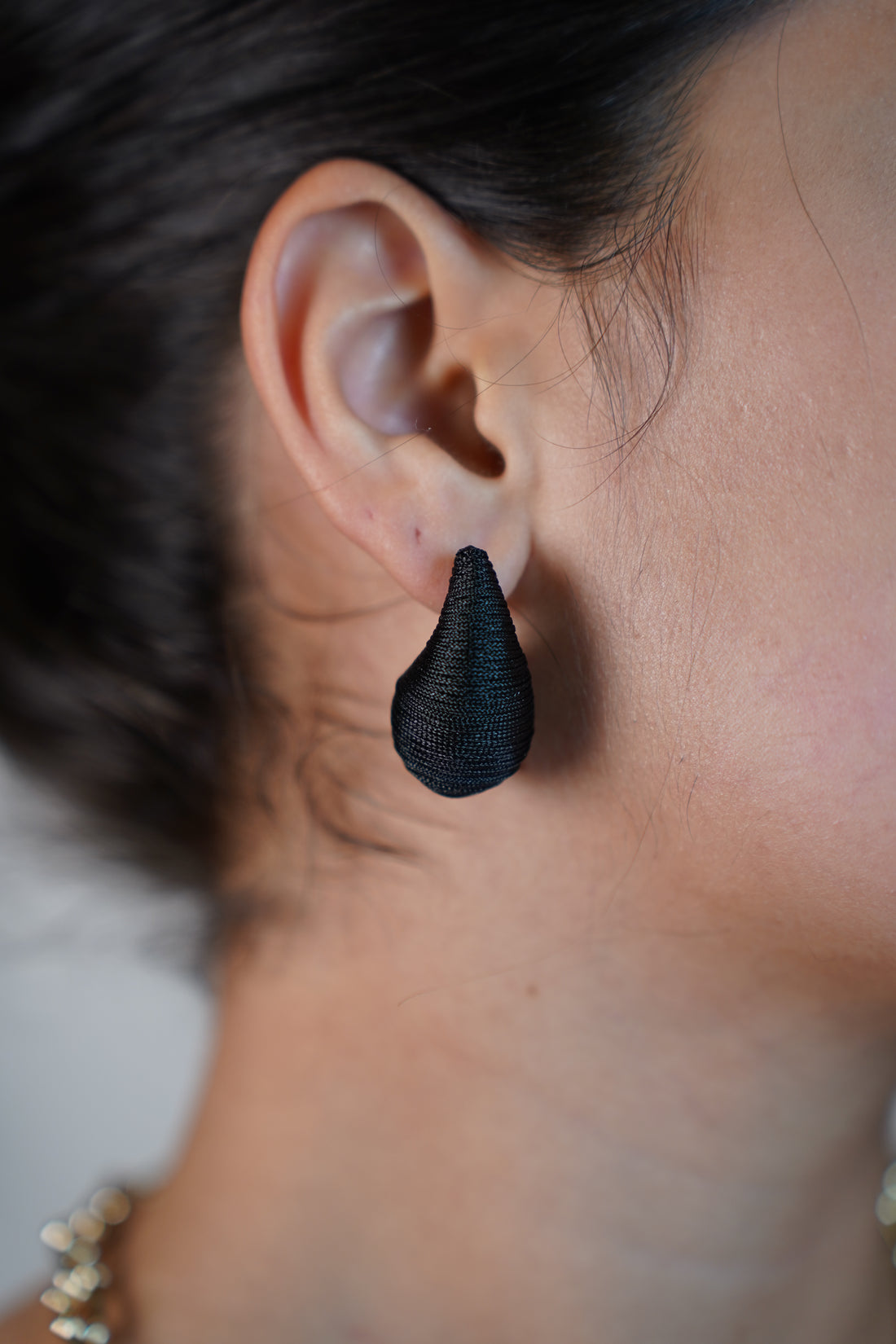 Aina Tear Drops – Bold, Sculptural Elegance in Black