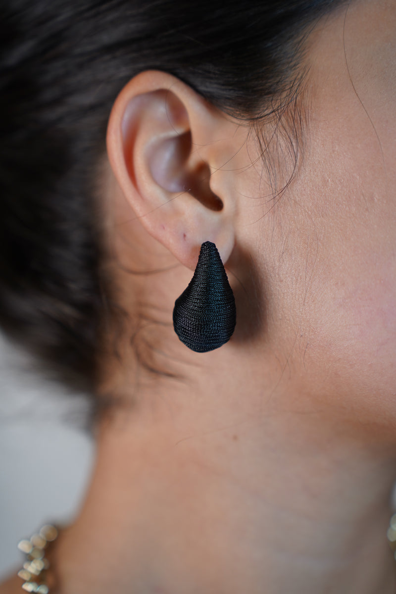 Aina Tear Drops – Bold, Sculptural Elegance in Black