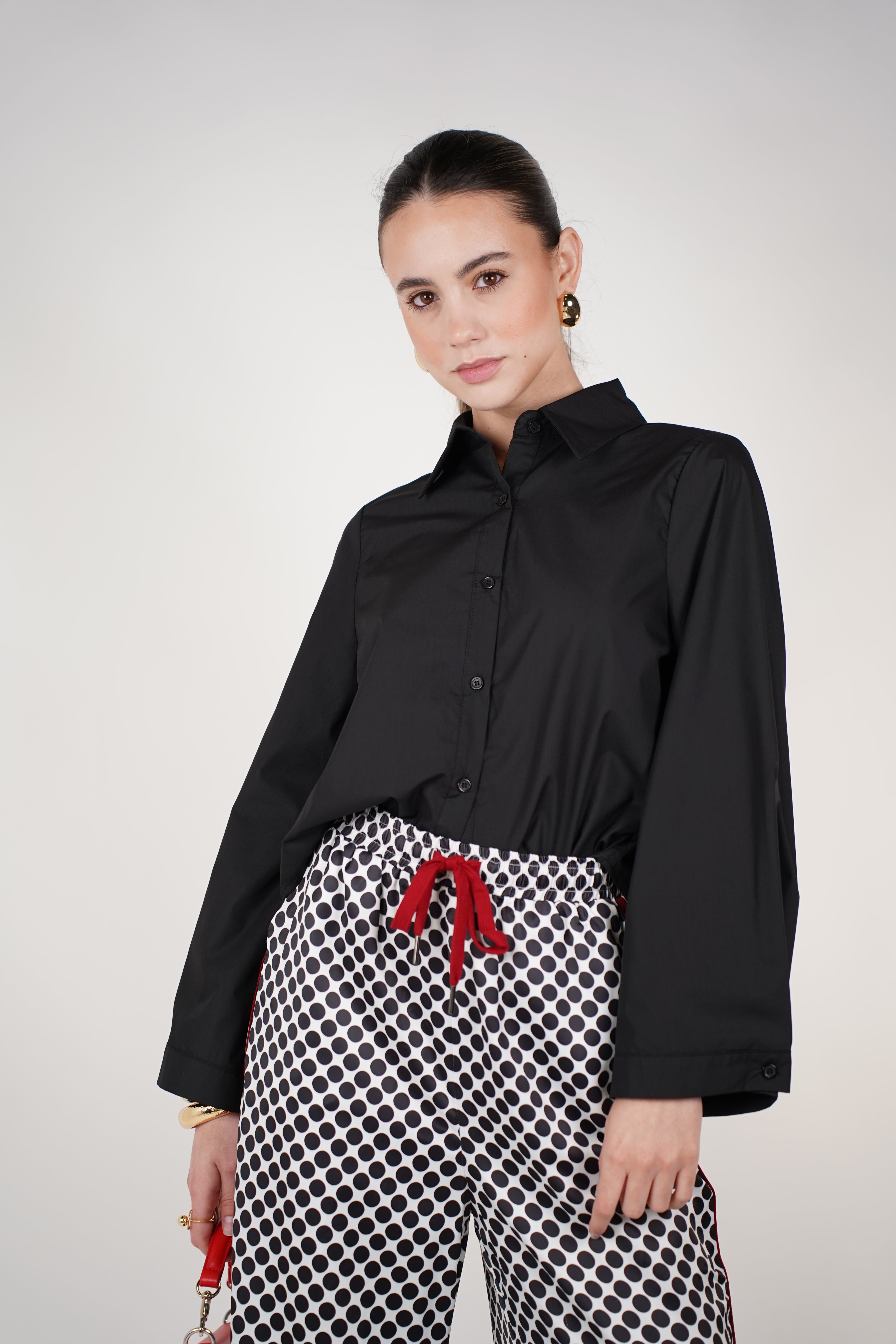 Ovelyn Polka Dot Pants | Wide-Leg Printed Trousers