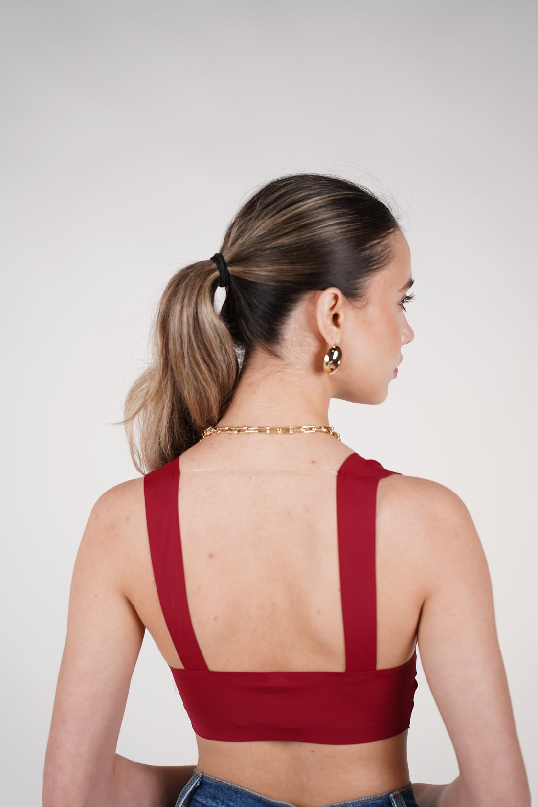 Ruvia Seamless Crop top – Deep V Seamless Crop Top