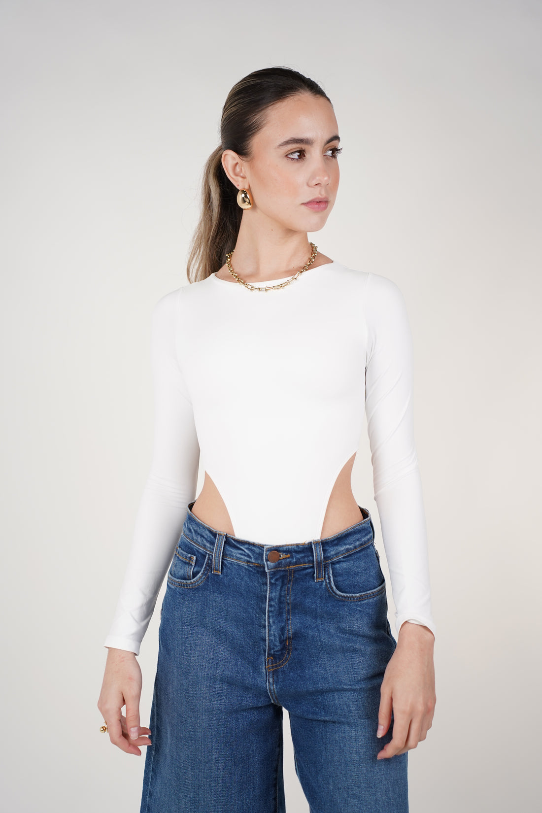Naleen Highcut Longsleeve Bodysuit – Sleek Sculpting High-Cut Essential