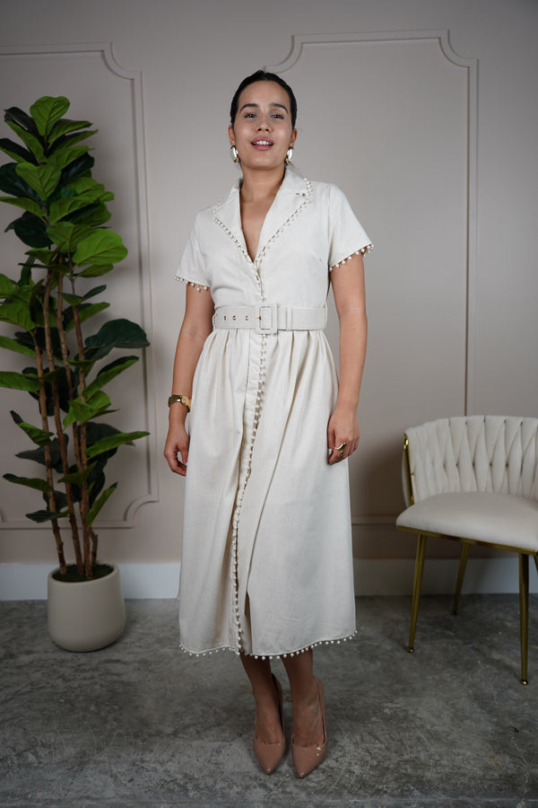 Vana Pearl Maxi Dress – Elegant, Polished, and Uniquely Feminine
