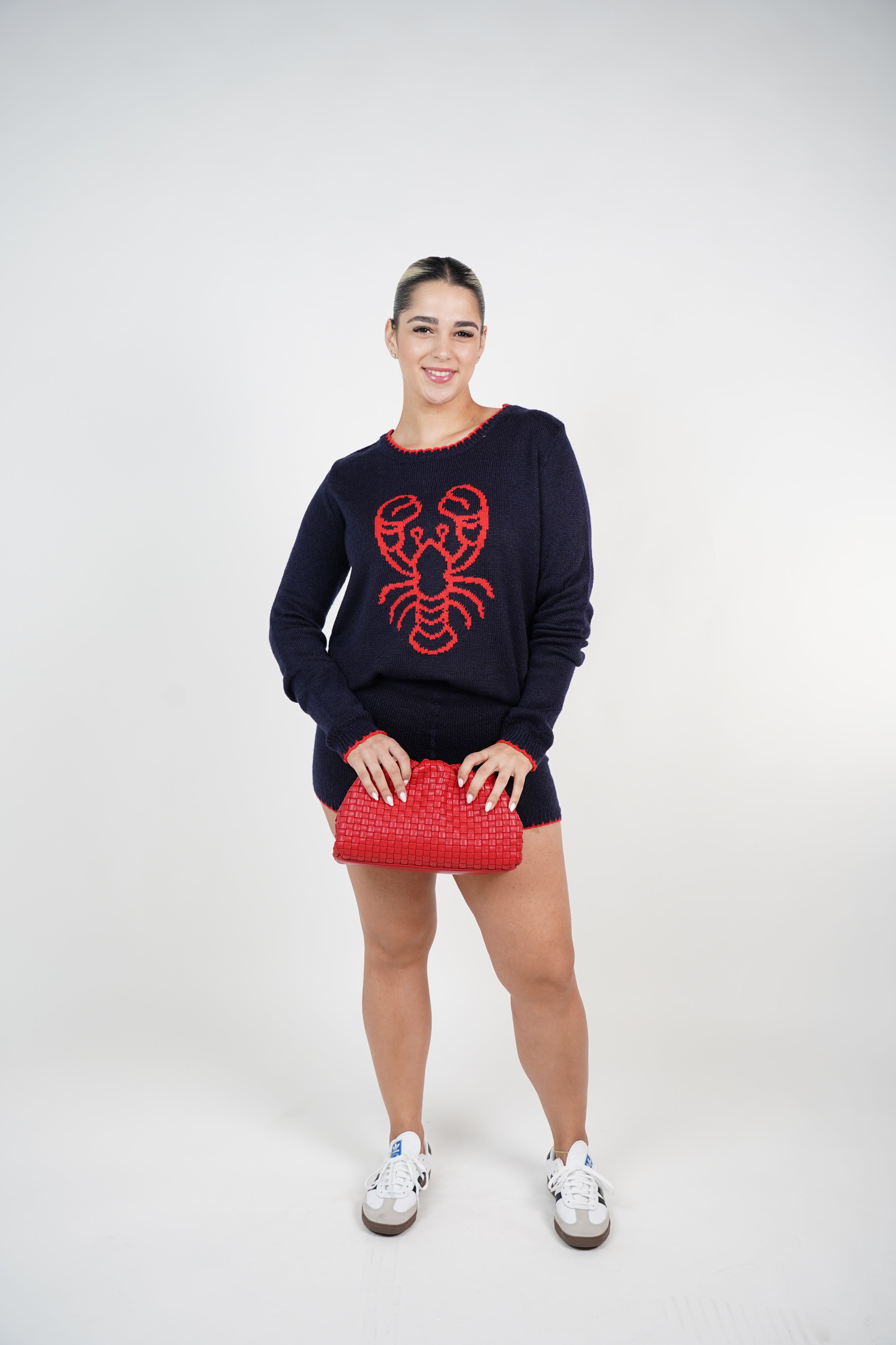 Sambrana Lobster Sweater Shorts Set