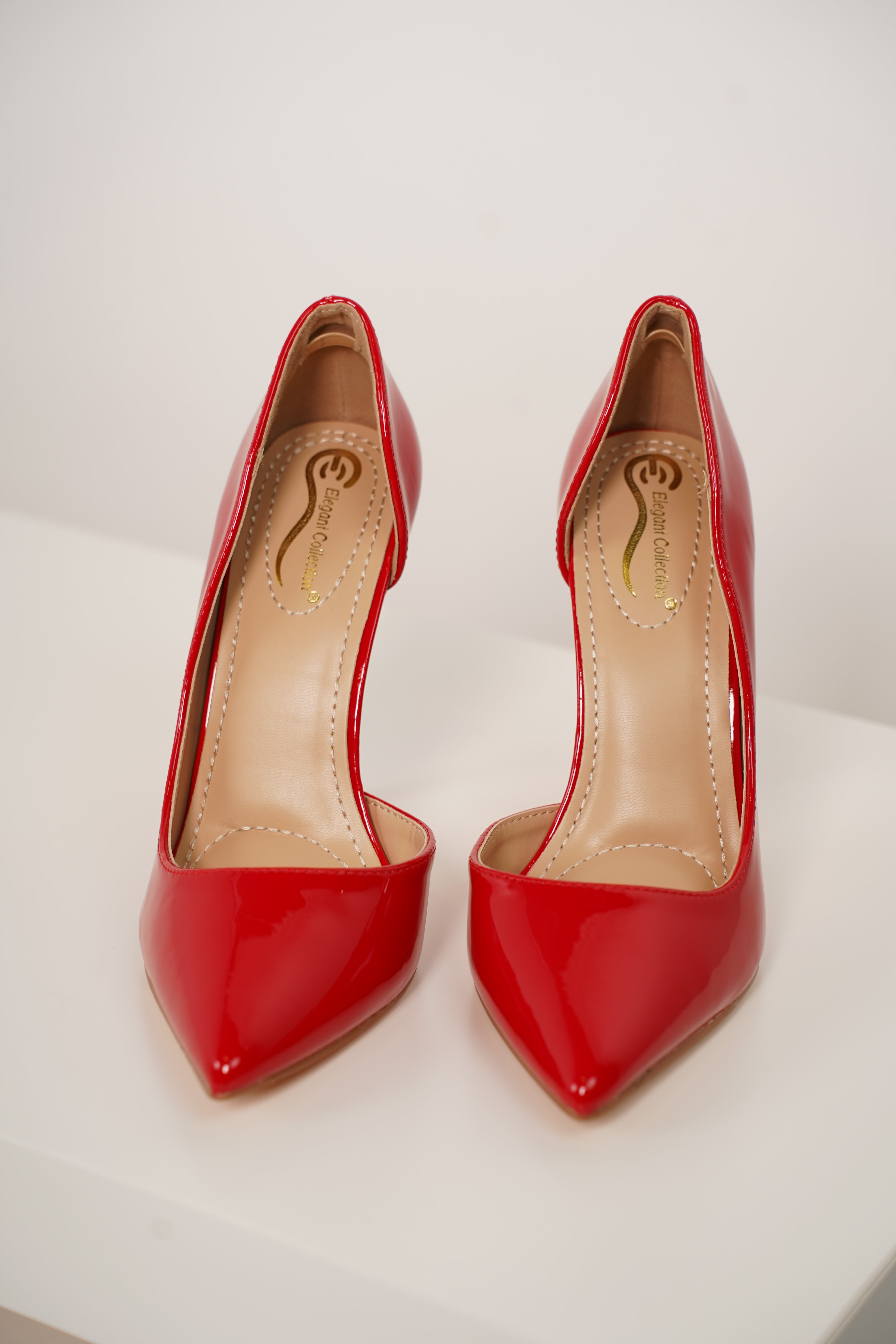 Sofine Patent Pumps – Bold Red Stiletto Heel
