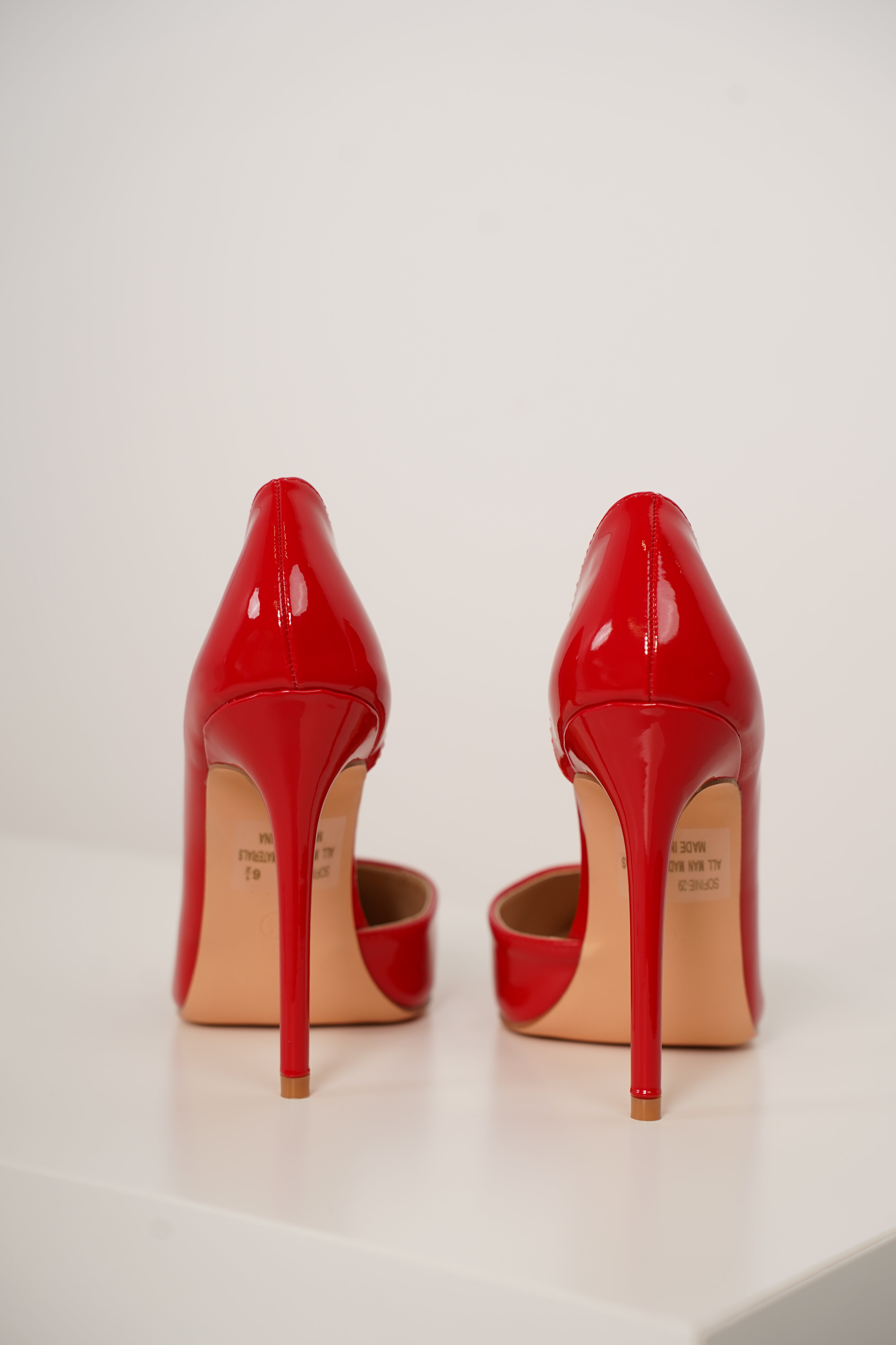 Sofine Patent Pumps – Bold Red Stiletto Heel