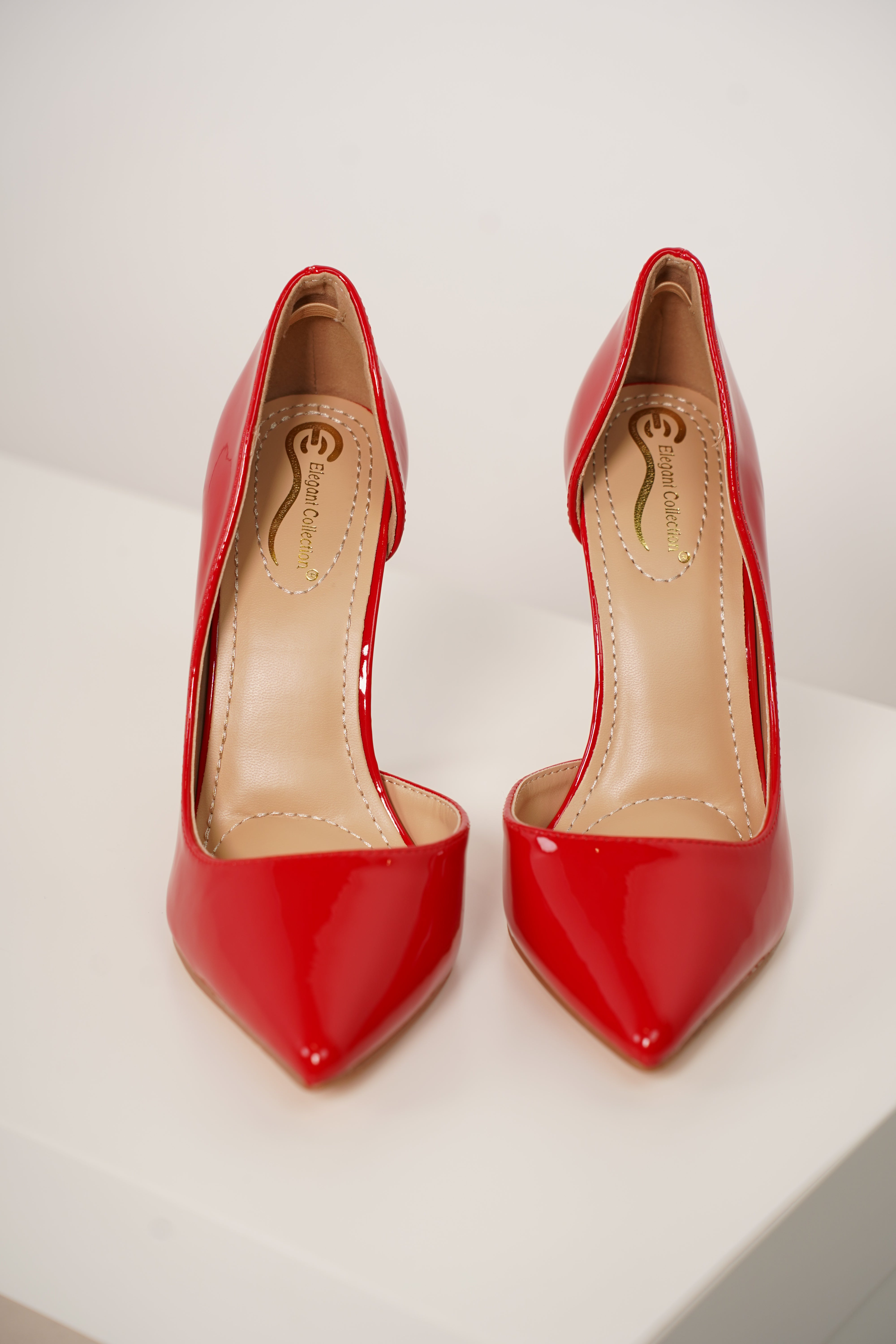 Sofine Patent Pumps – Bold Red Stiletto Heel