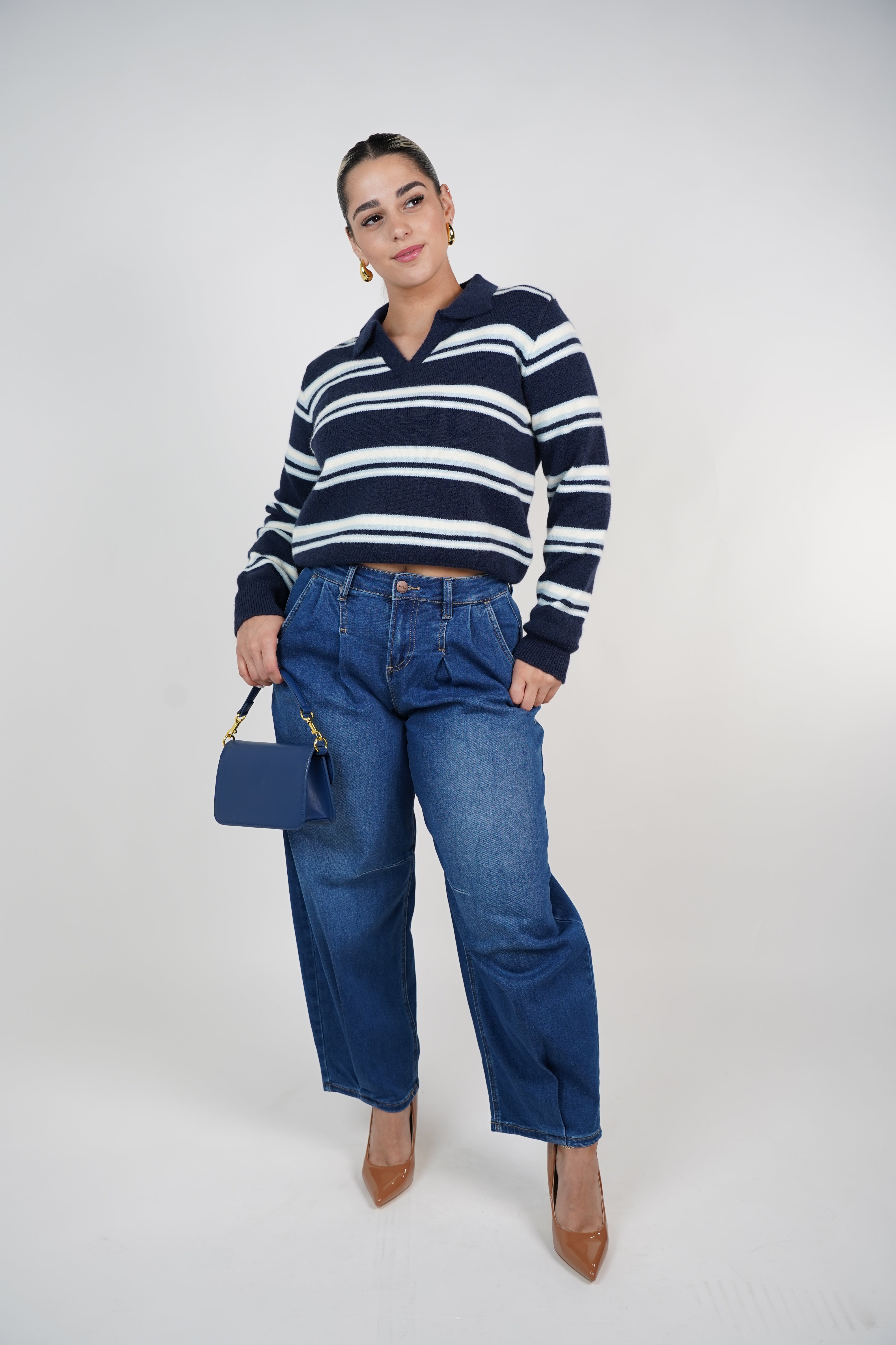 Kori Cropped Barrel Jeans