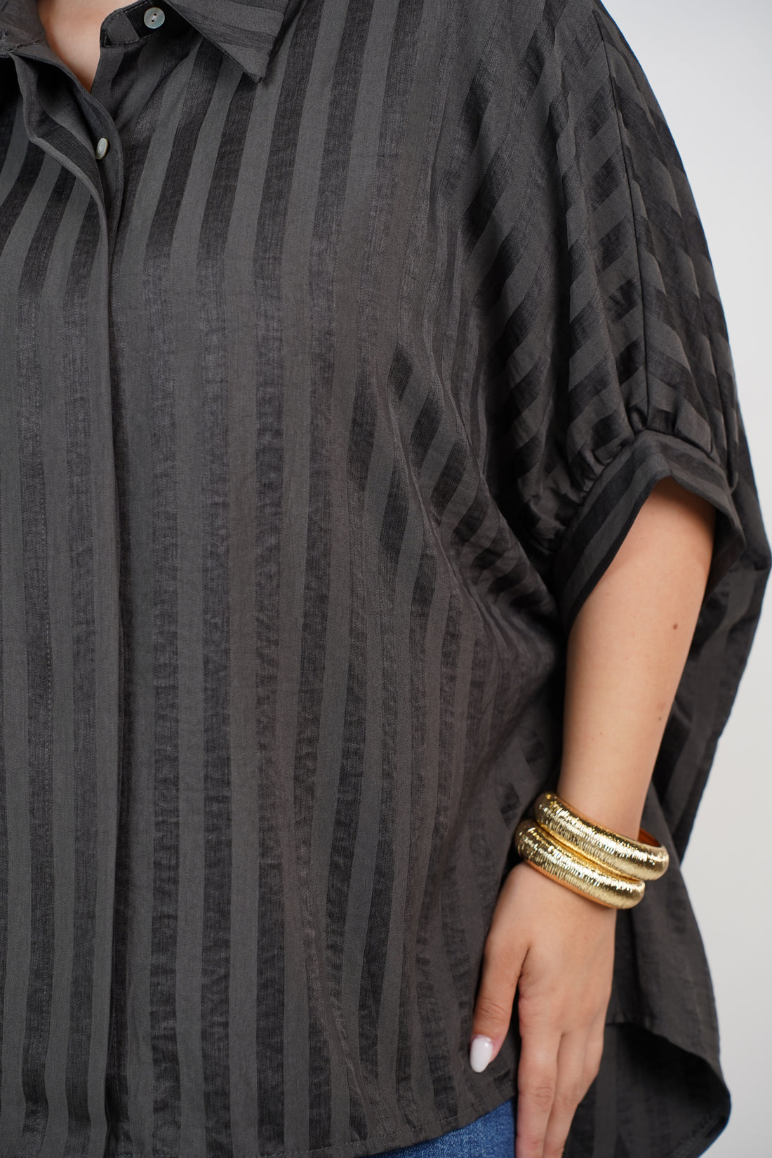 Tali Stripped Oversized Blouse