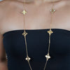 Yola Clover Necklace – Dainty Statement Chain (Gold or Silver)