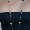 Yola Clover Necklace – Dainty Statement Chain (Gold or Silver)