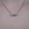 Vere Thin Necklace – Dainty Gold Chain with Crystal Barrel Charms