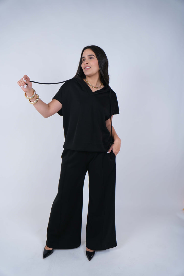 Morisa Hooded Pants Set – Effortless Luxe Loungewear