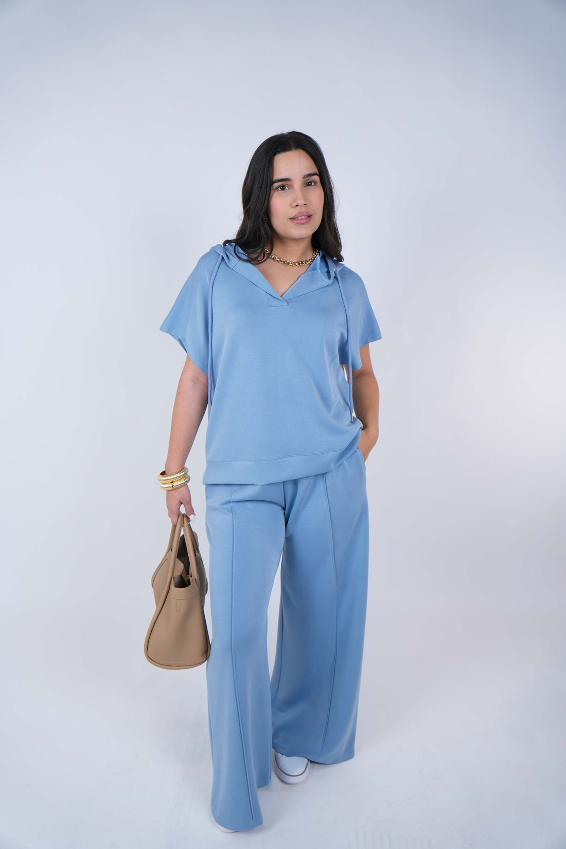 Morisa Hooded Pants Set – Effortless Luxe Loungewear