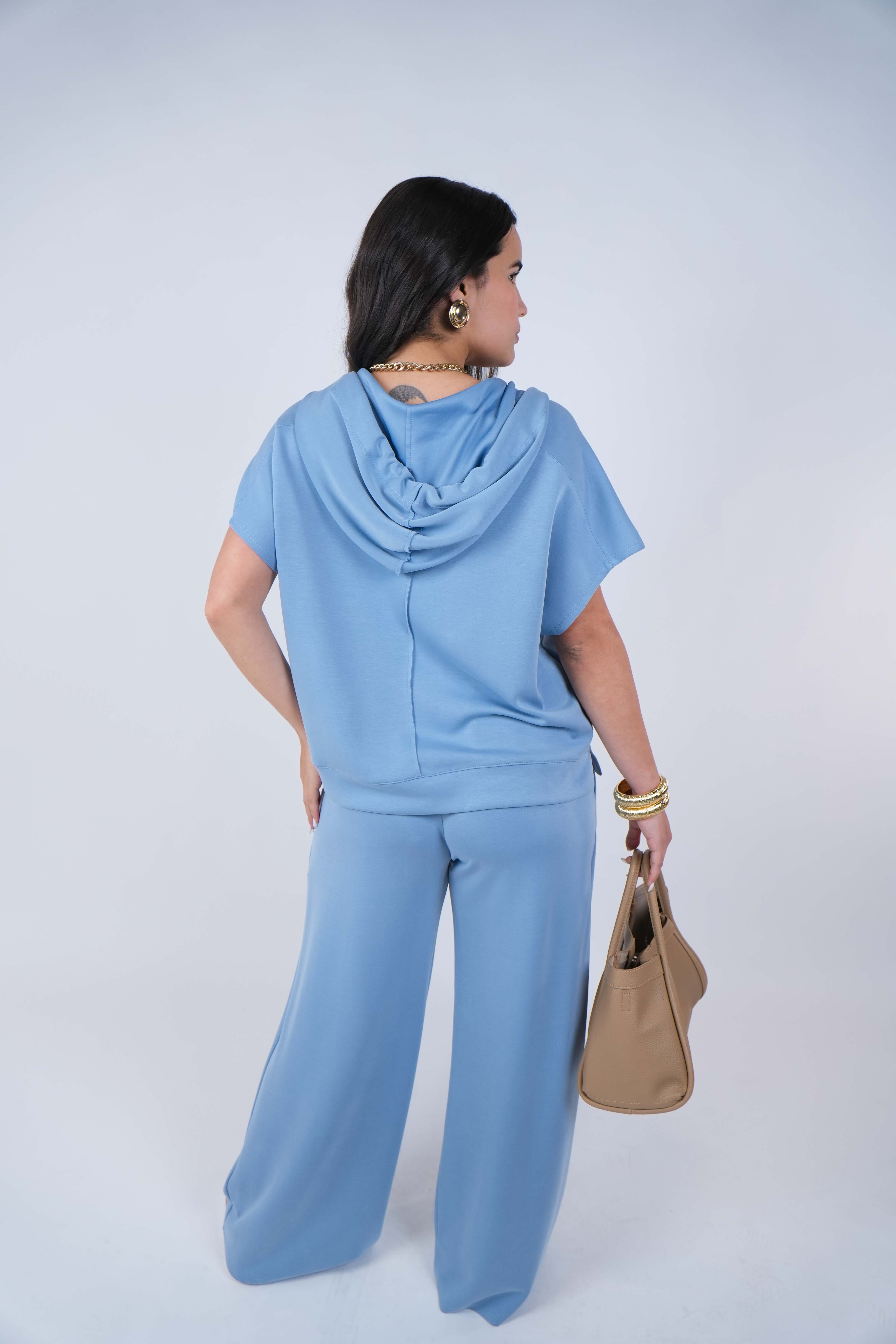 Morisa Hooded Pants Set – Effortless Luxe Loungewear