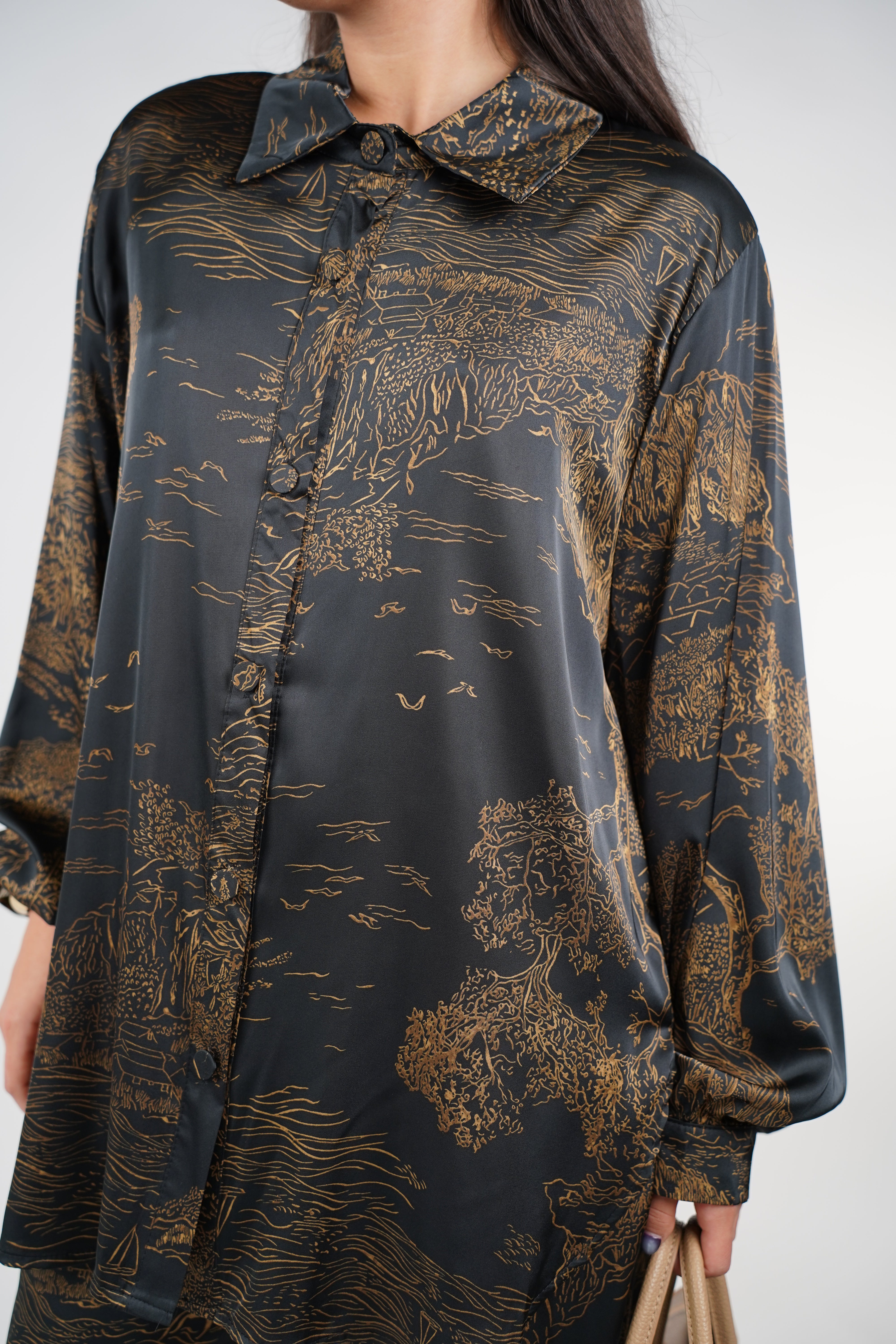 Kelis Stamped Pants Set – Effortlessly Luxe & Elevated