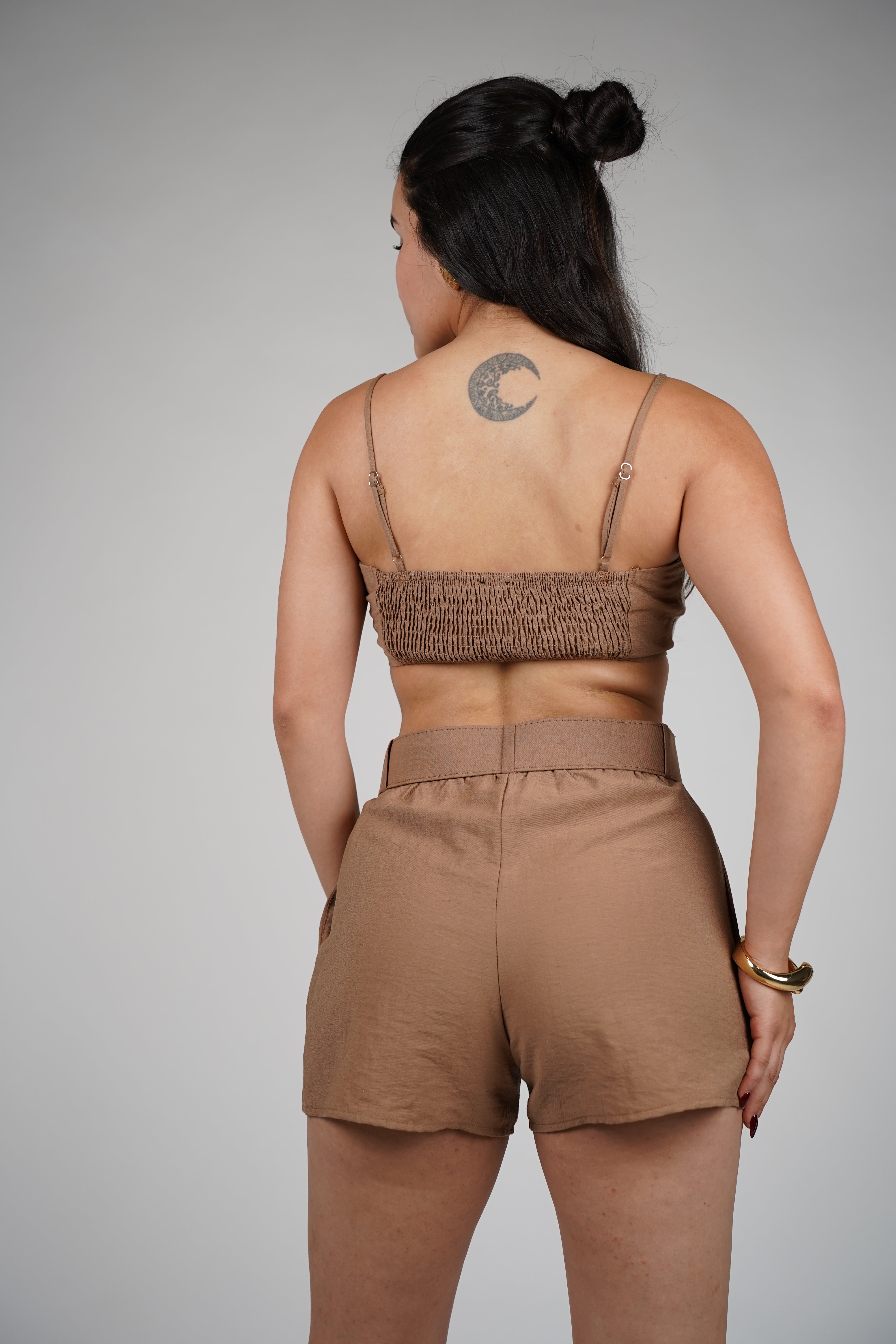 Luniya Shorts Set – Embroidered Two-Piece Linen Look