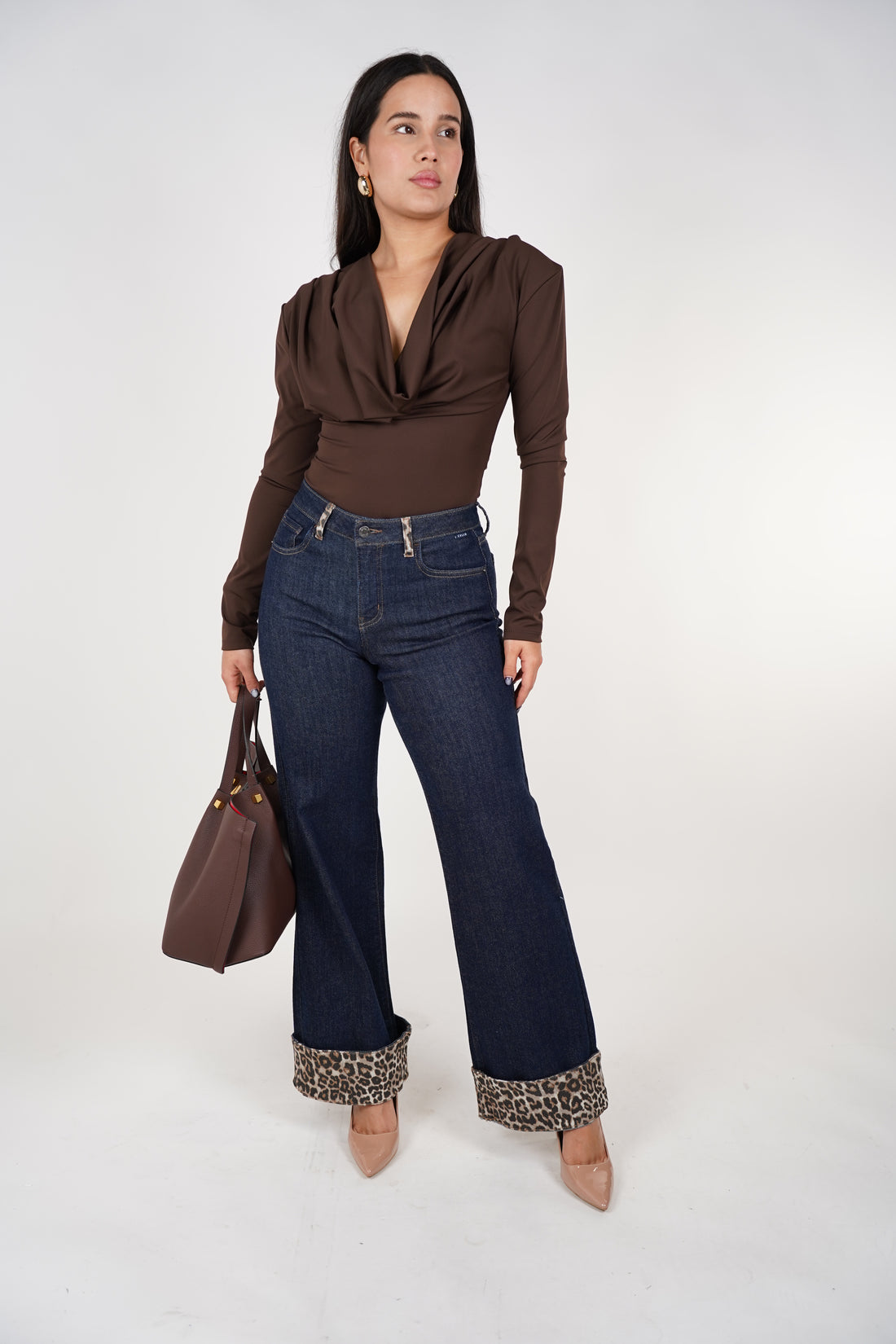 Dovea Bodysuit – Draped, Chic & Elevated