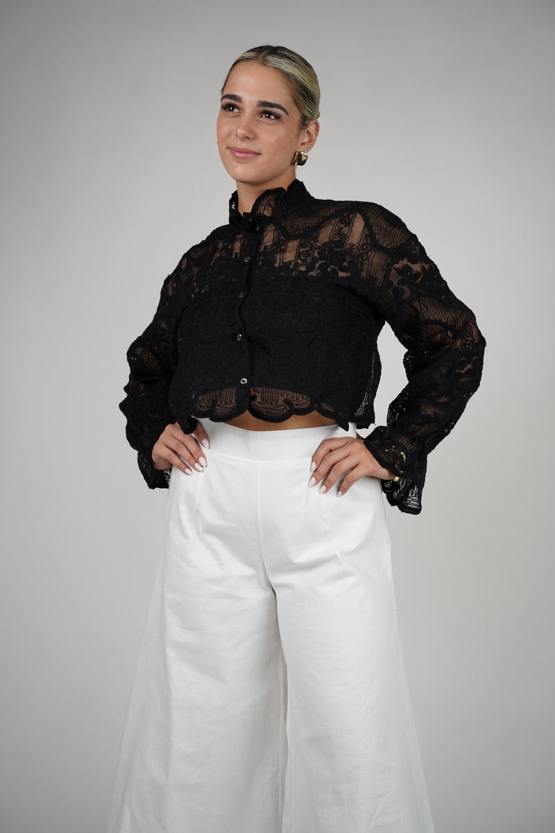 Caro Sheer Lace Top – Romantic & Elegant with a Modern Twist