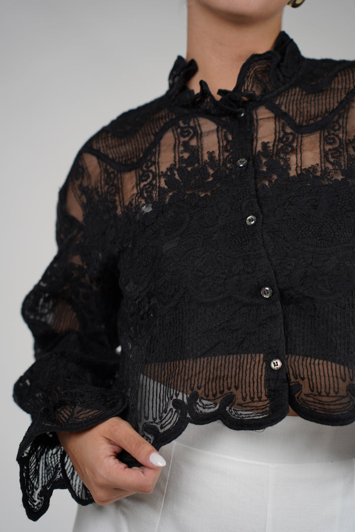 Caro Sheer Lace Top – Romantic & Elegant with a Modern Twist
