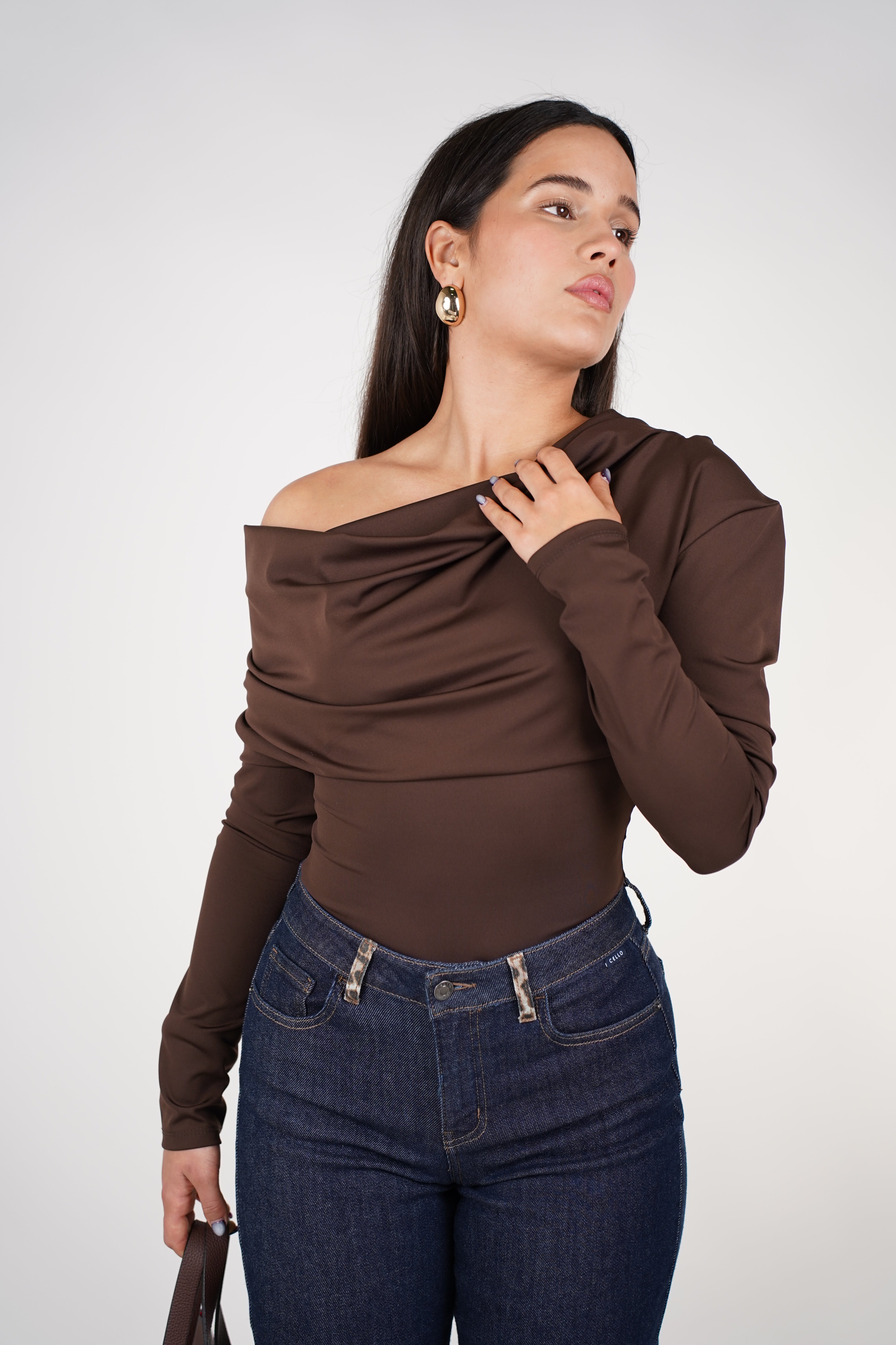 Dovea Bodysuit – Draped, Chic & Elevated