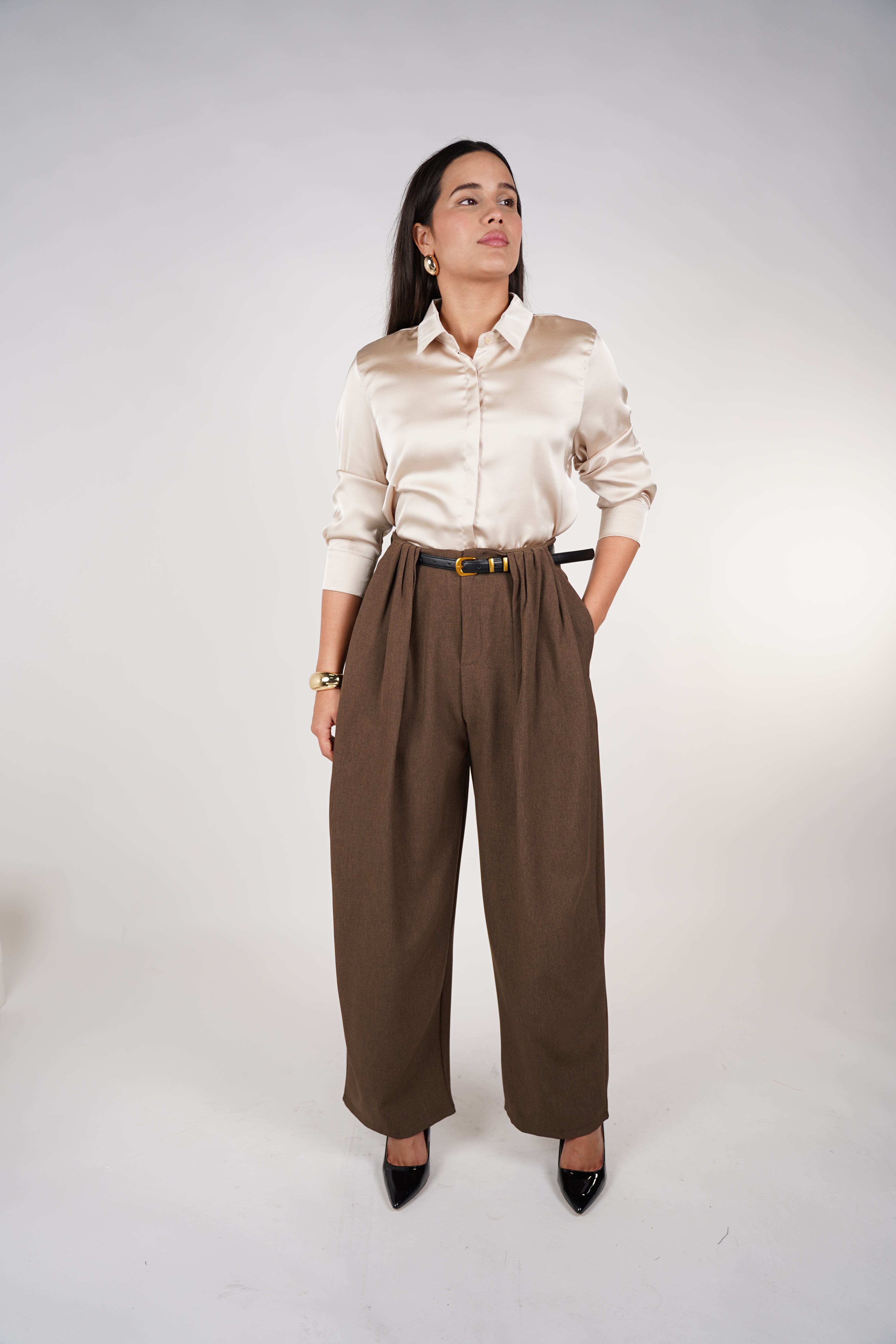 Kyria Belted Trousers – Tailored, Chic & Effortlessly Polished