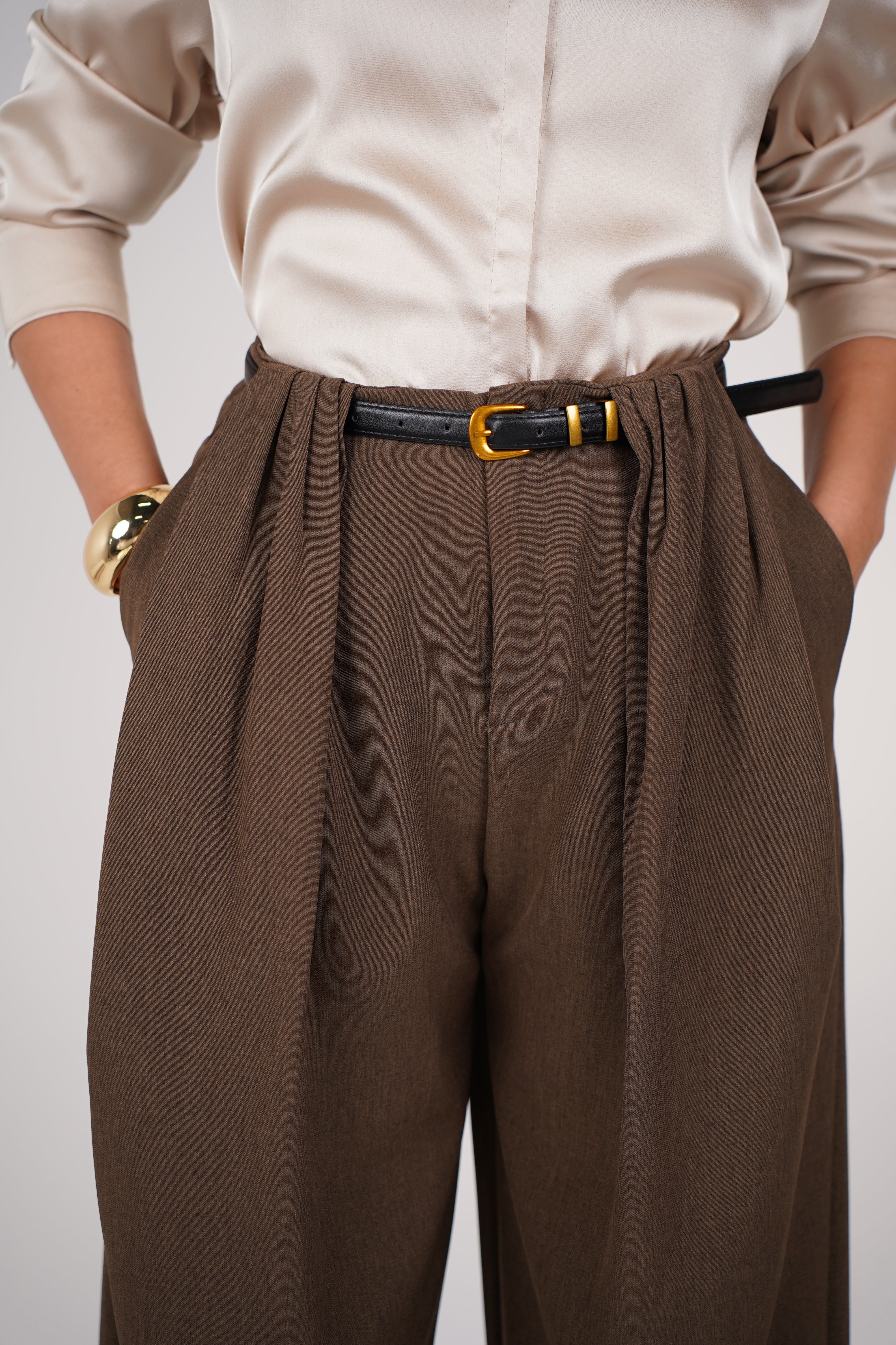 Kyria Belted Trousers – Tailored, Chic & Effortlessly Polished