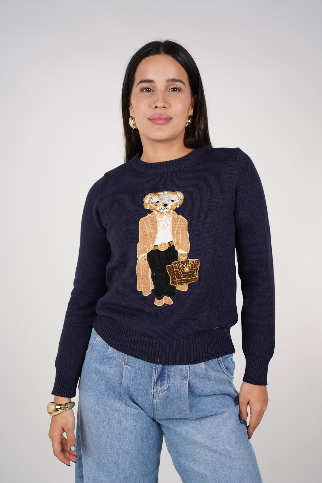 Zalyn Polo Sweater – Cozy, Playful & Chic