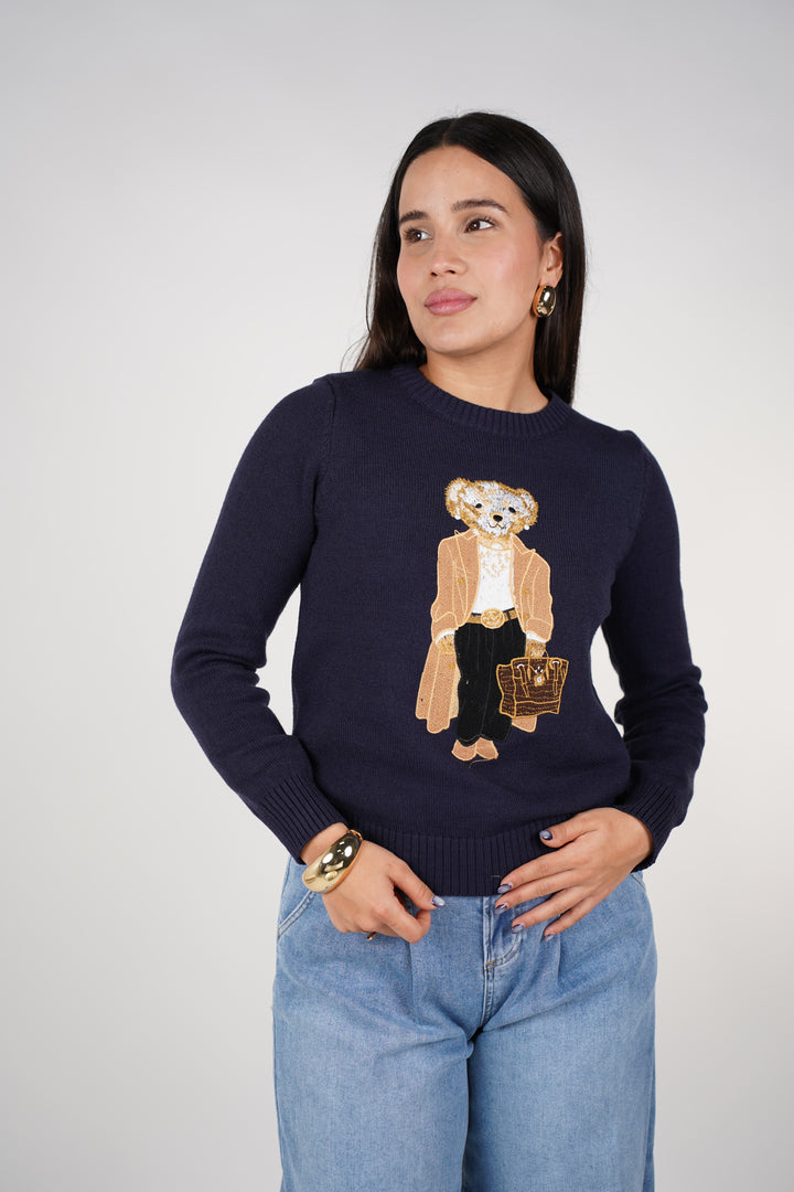 Zalyn Polo Sweater – Cozy, Playful & Chic