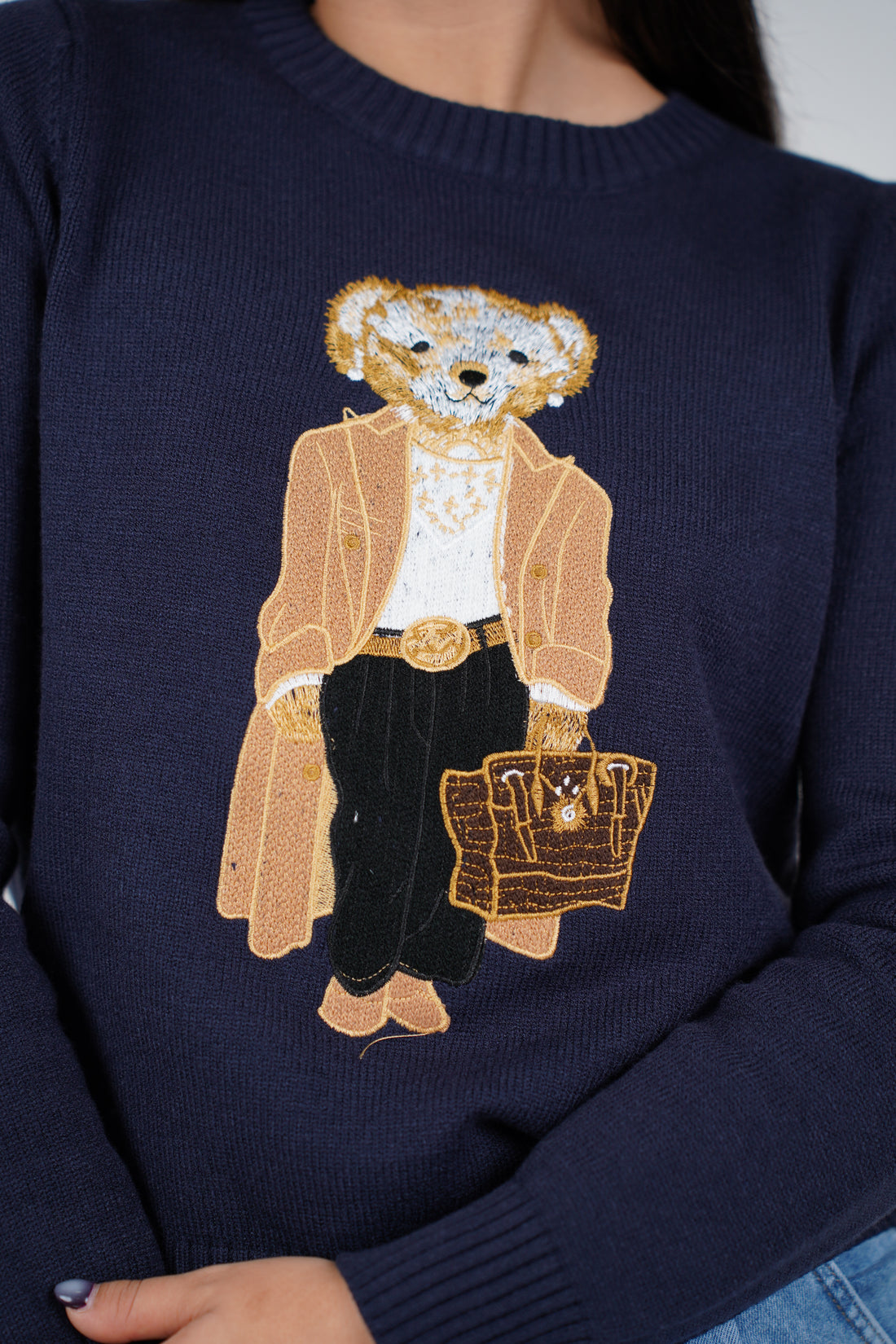 Zalyn Polo Sweater – Cozy, Playful & Chic