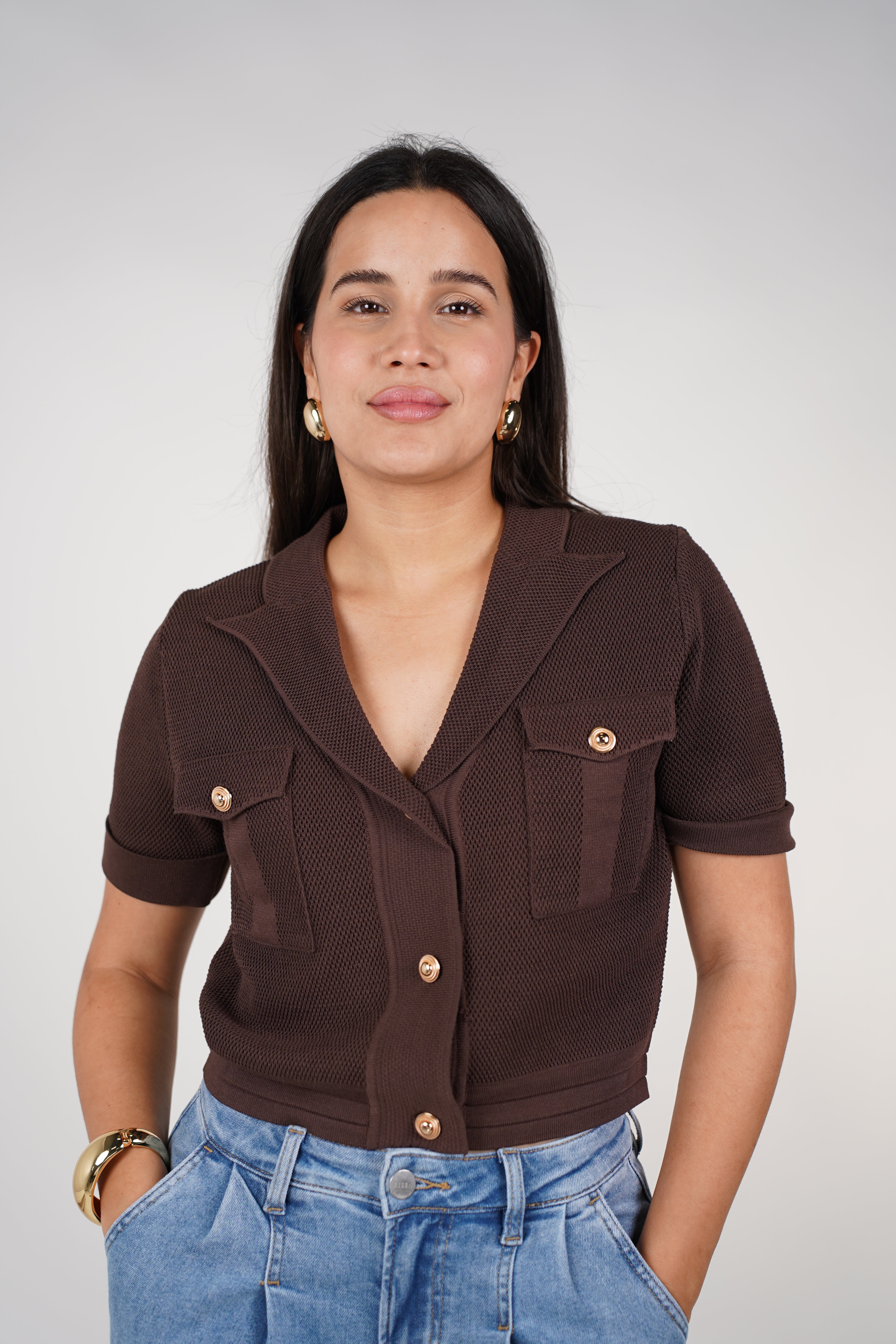 Mirvana Sweater Top – Textured, Polished & Modern