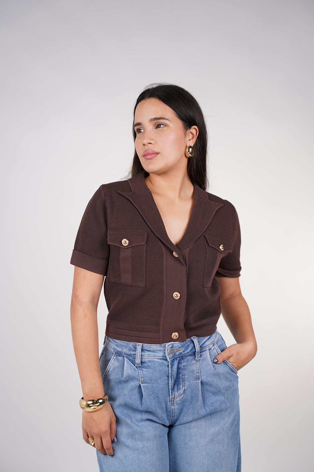 Mirvana Sweater Top – Textured, Polished & Modern