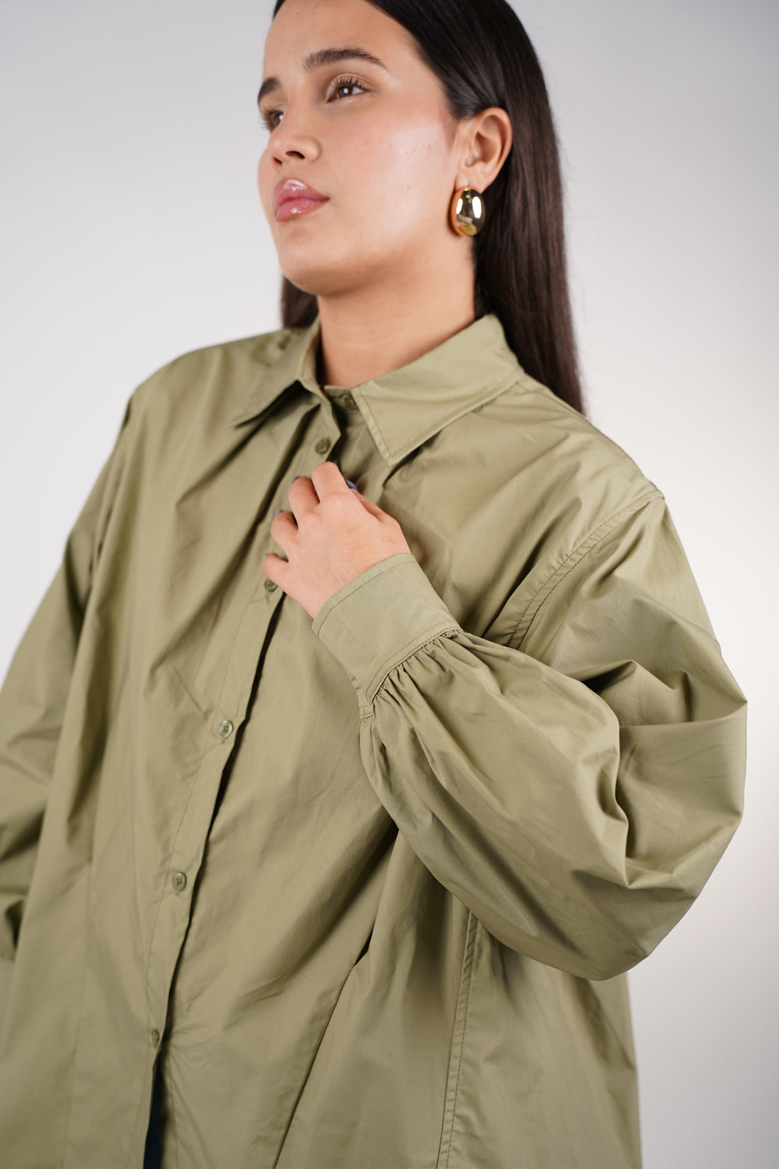Janelle Poplin Shirt – Clean, Modern & Effortlessly Chic