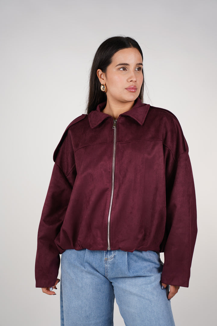 Palen Suede Zipup Jacket – Luxe Soft Touch, Effortless Chic