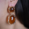 Novea Dangle Earrings – Elegant, Glossy & Luxe Statement