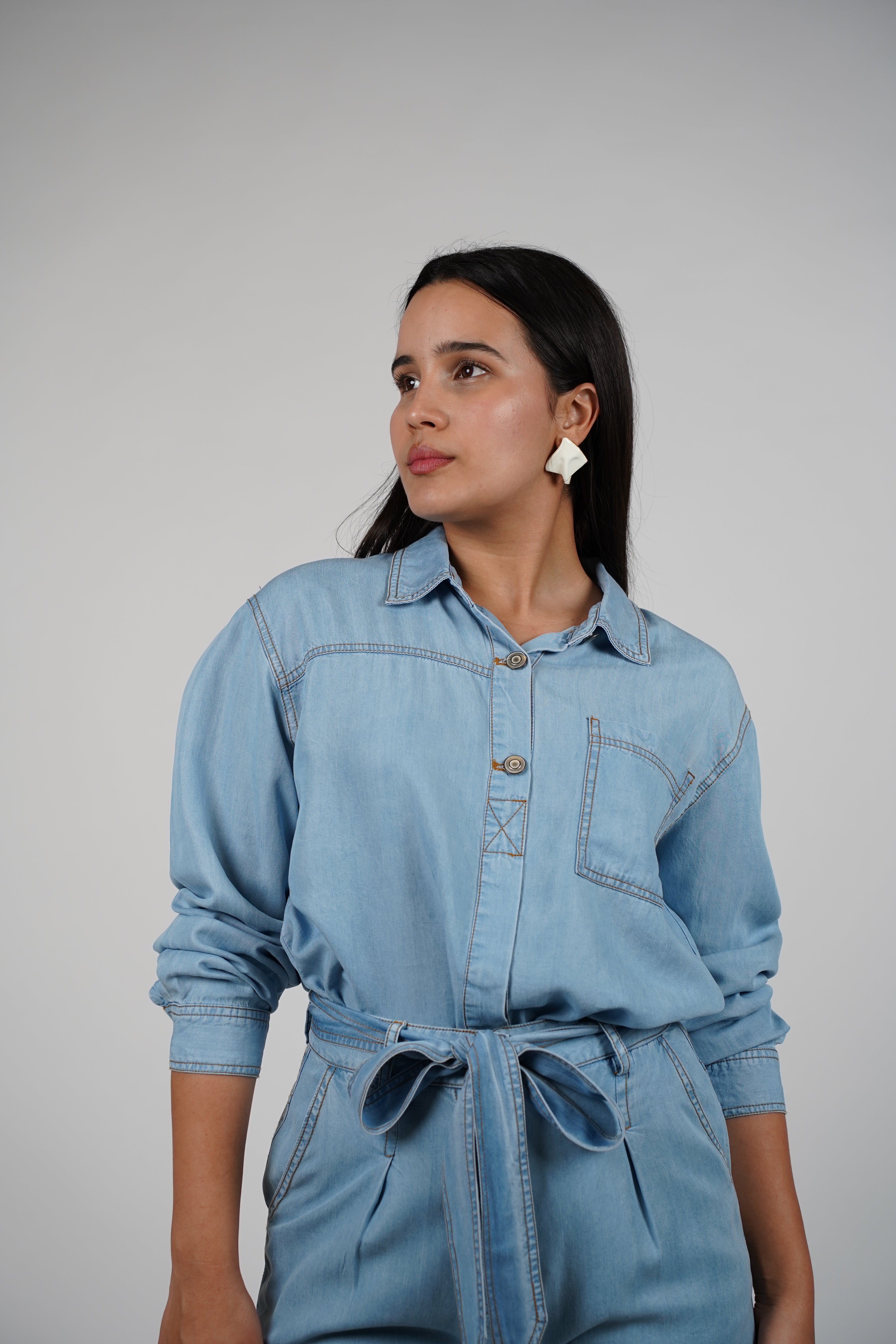 Deyla Soft Denim Pants Set – Laid-Back Cool Meets Effortless Chic