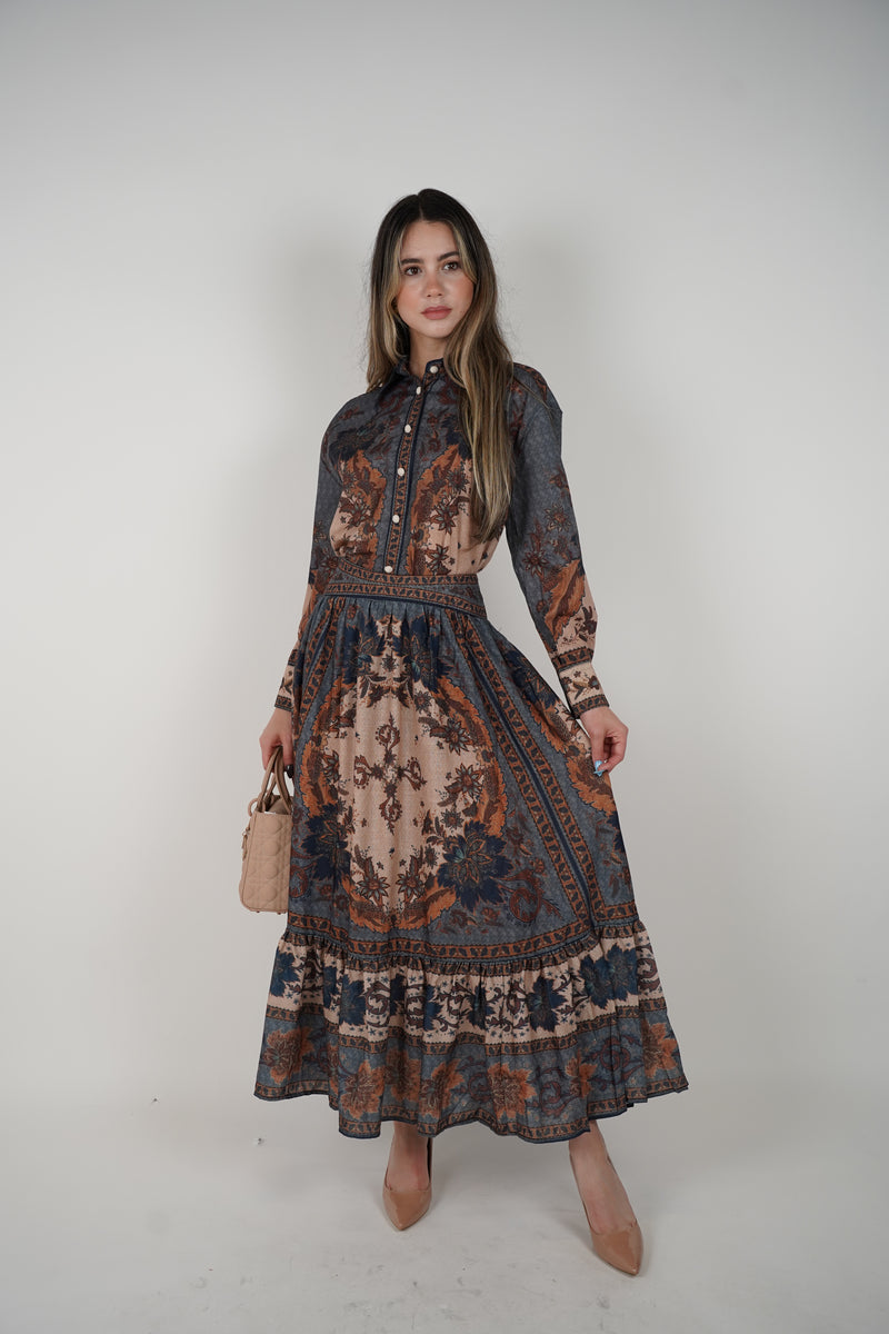 Elevan Skirt Set – Vintage Romance in Every Thread