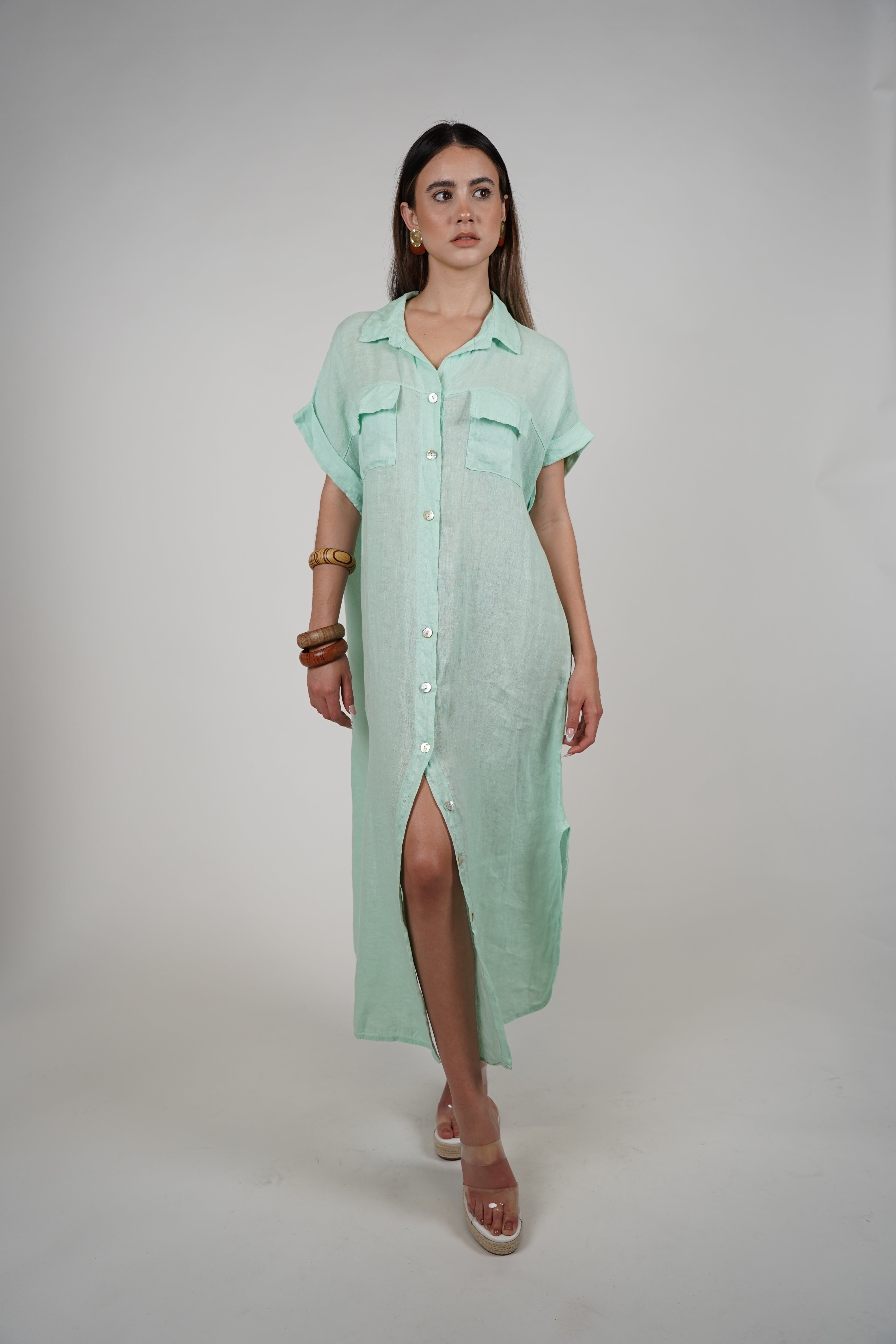 Tais Maxi Linen Dress – Breezy, Effortless, and Chic