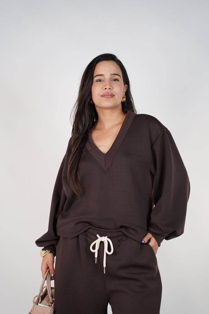 Aylin Pants Set – Cozy Wide-Leg Lounge Set for Women