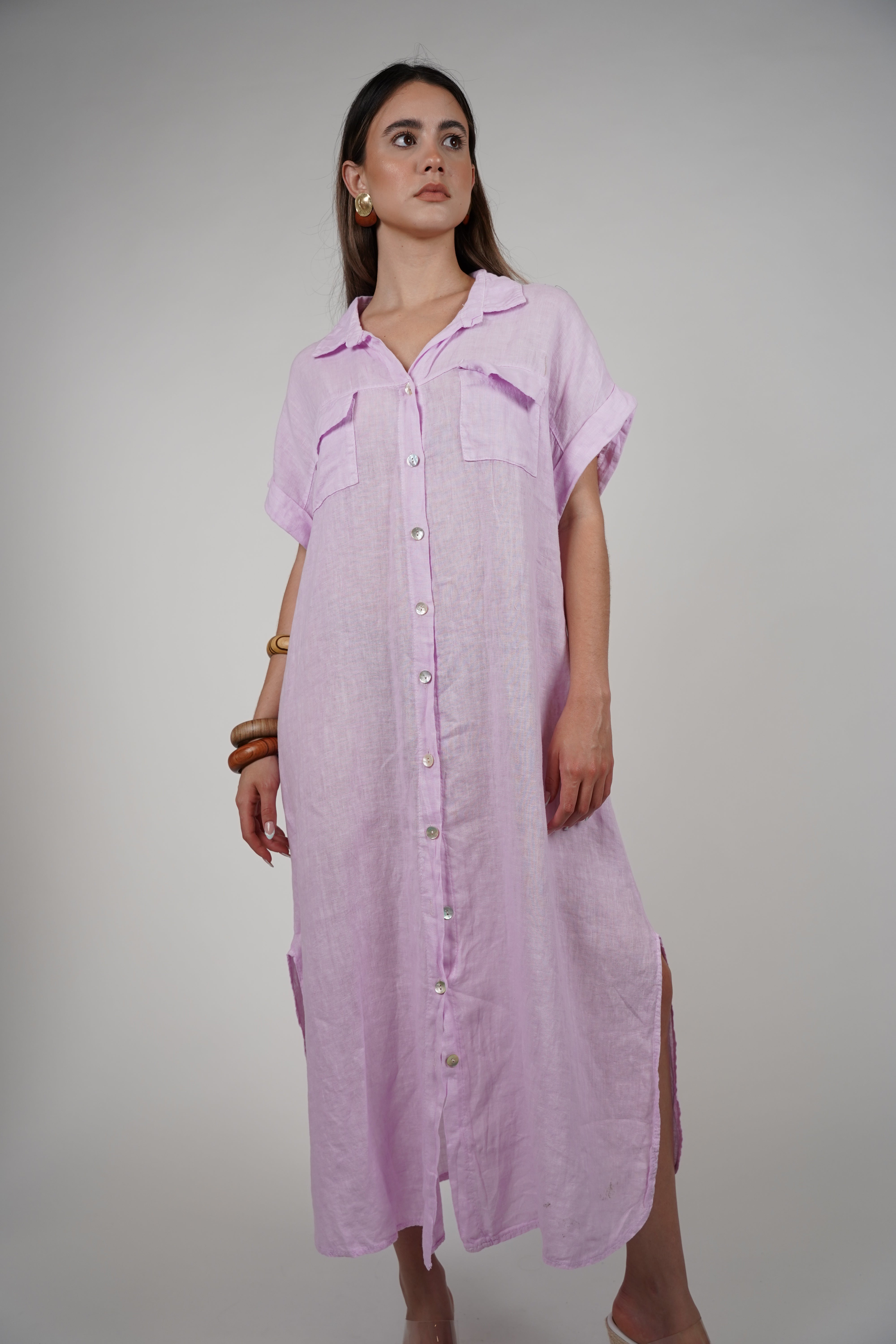 Tais Maxi Linen Dress – Breezy, Effortless, and Chic