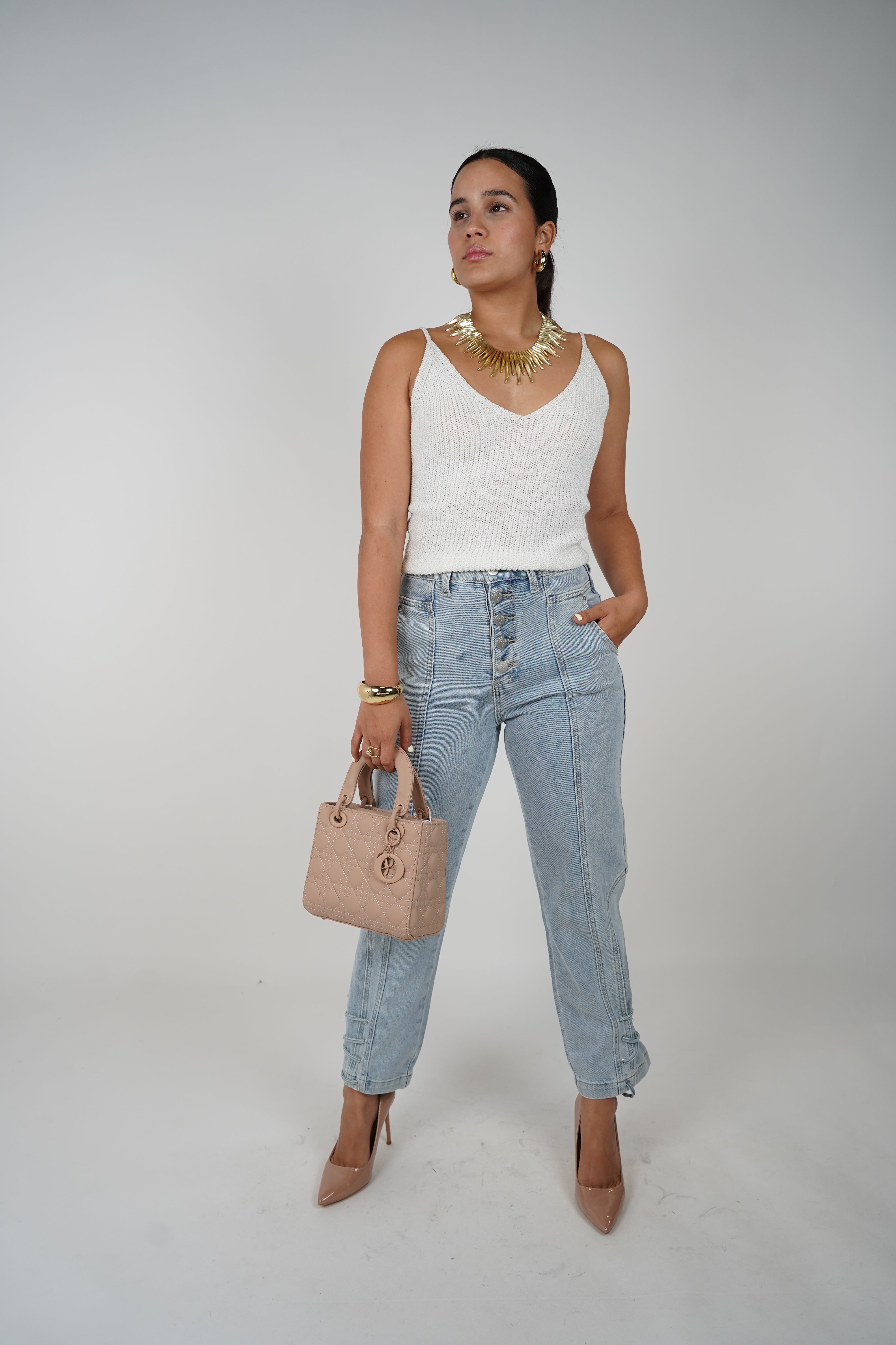 Tovia Jeans – Lace-Up Details with a Denim Twist