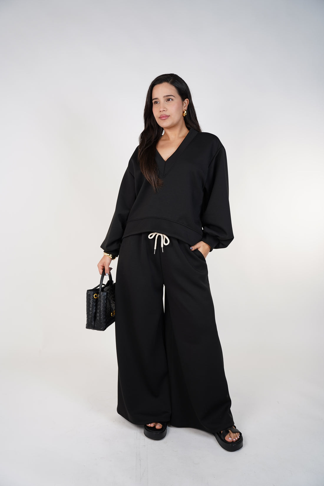 Aylin Pants Set – Cozy Wide-Leg Lounge Set for Women