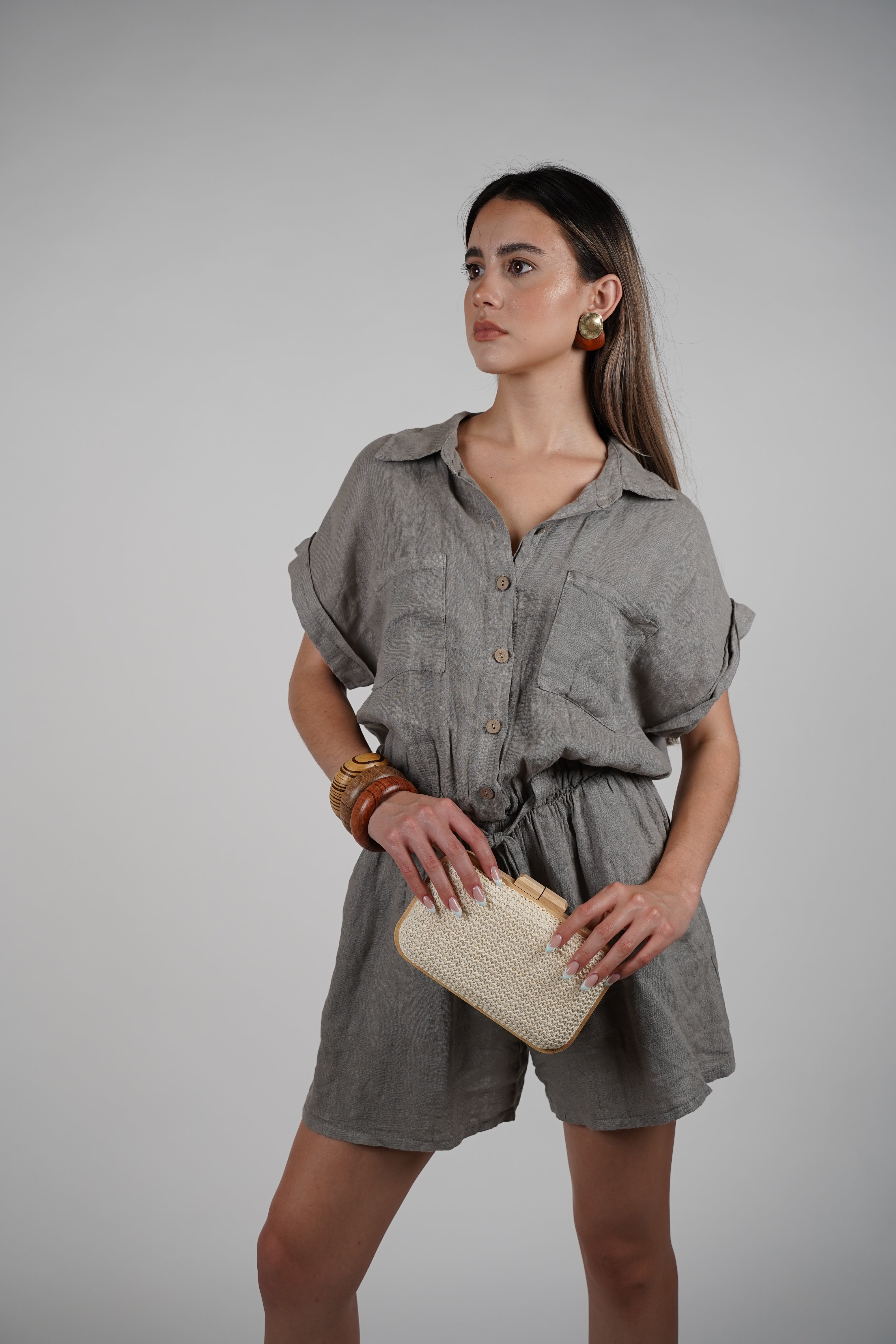 Karo Linen Romper – Easygoing Style, Effortless Cool
